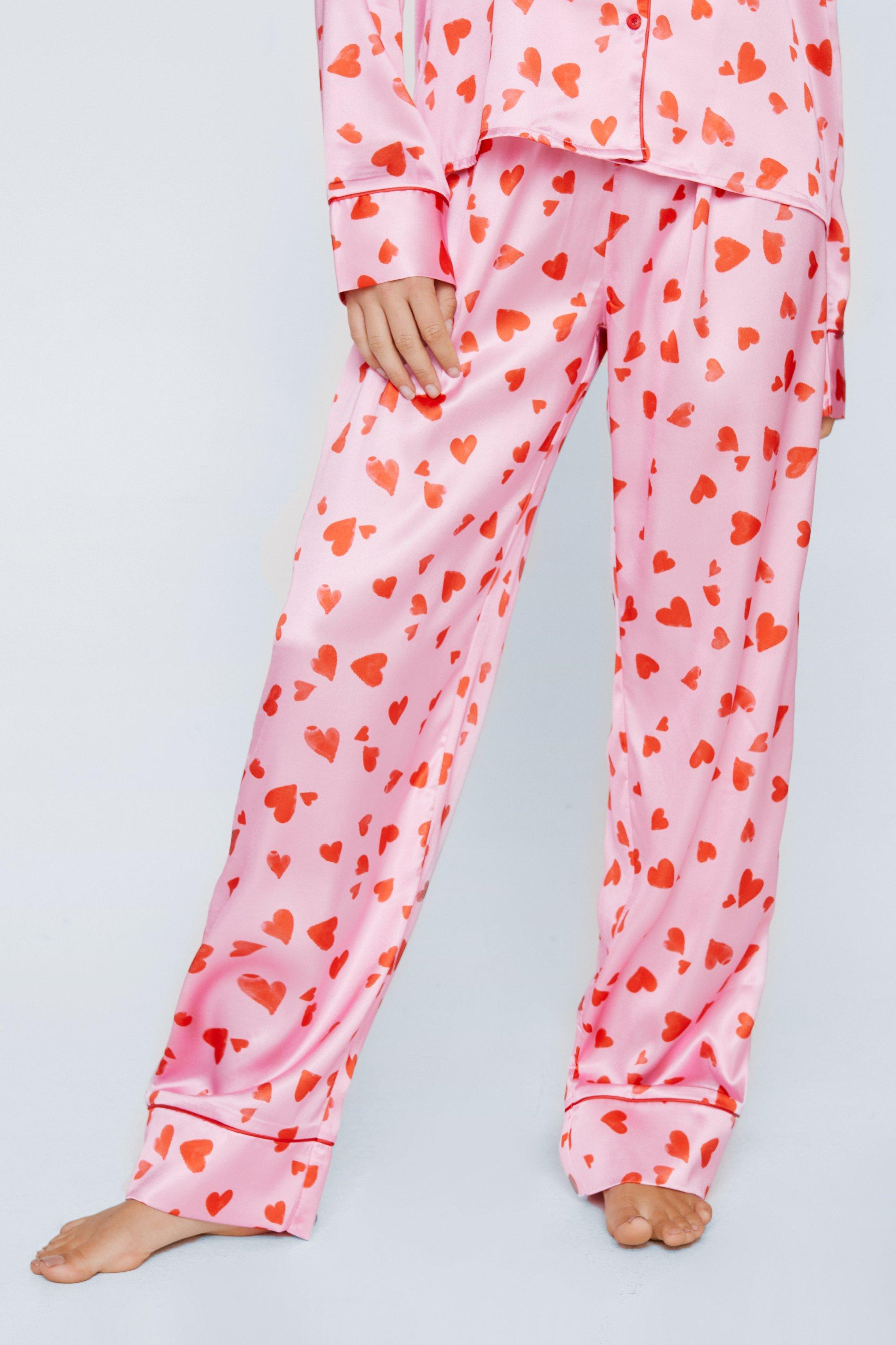 Tommy Hilfiger Women's Heart Tee & PJ Short Set - Pink Heather