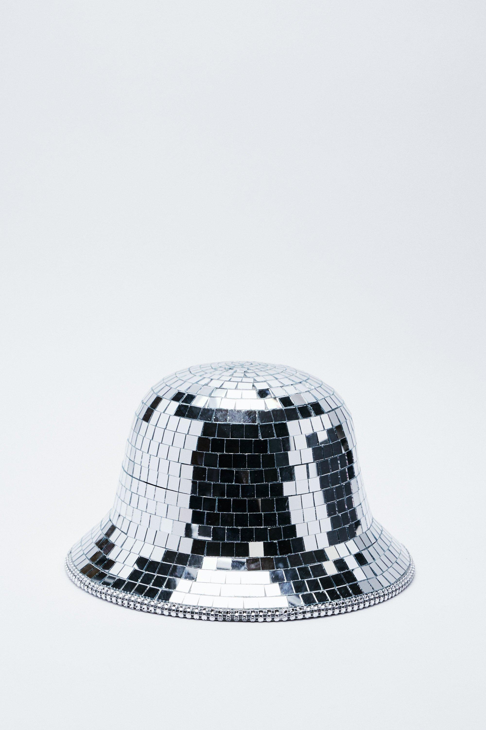 Mirror Embellished Bucket Hat