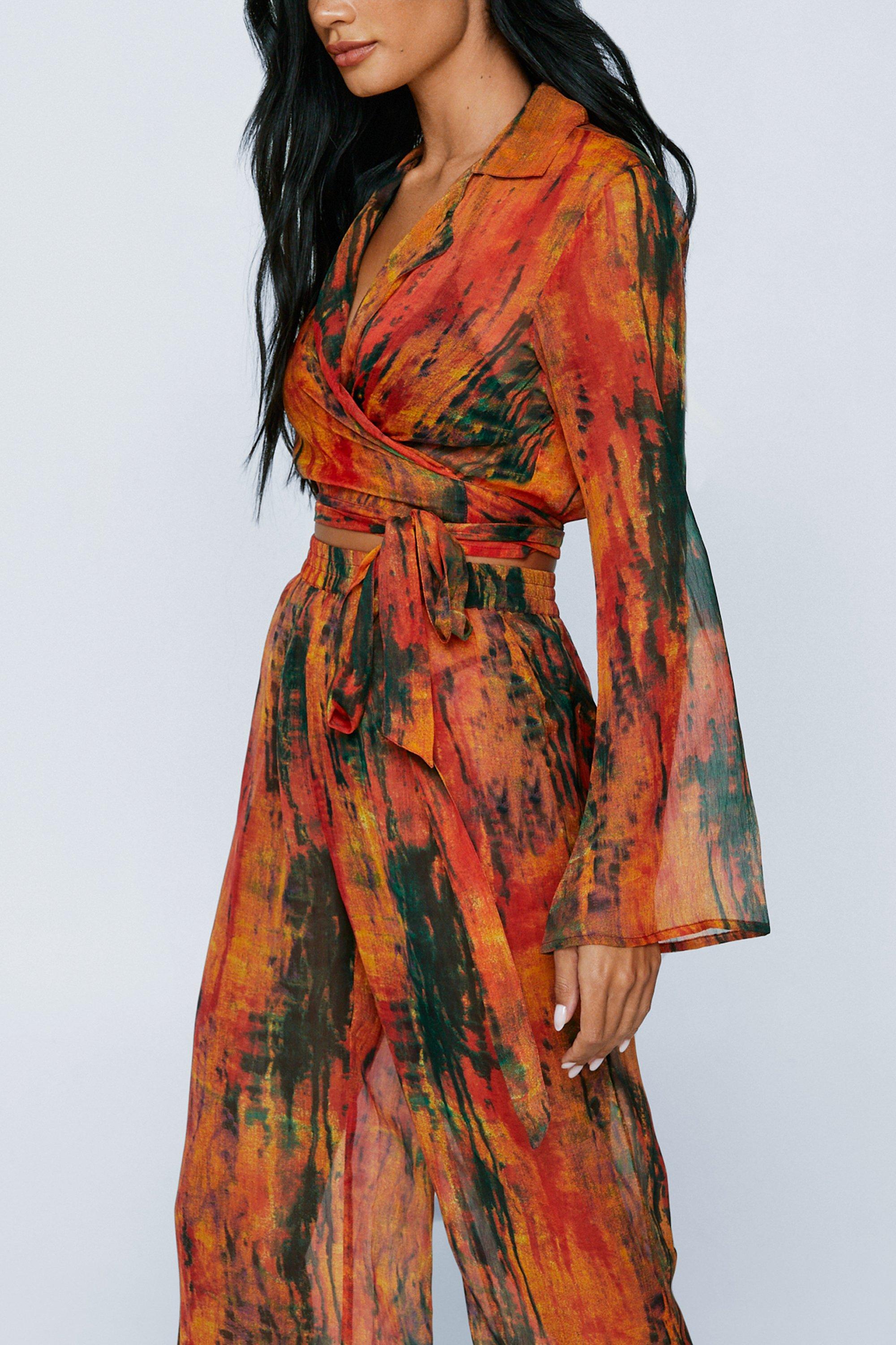 Tie Dye Chiffon Dress