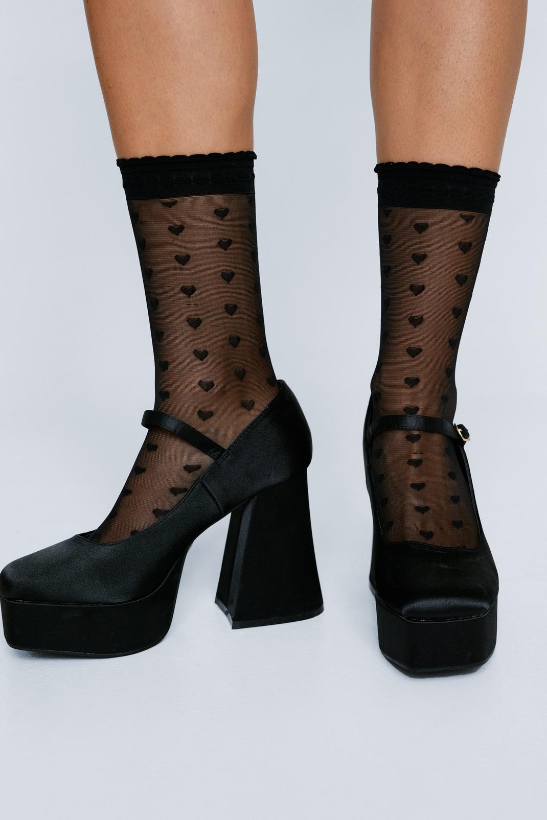 womens-black-mesh-heart-socks