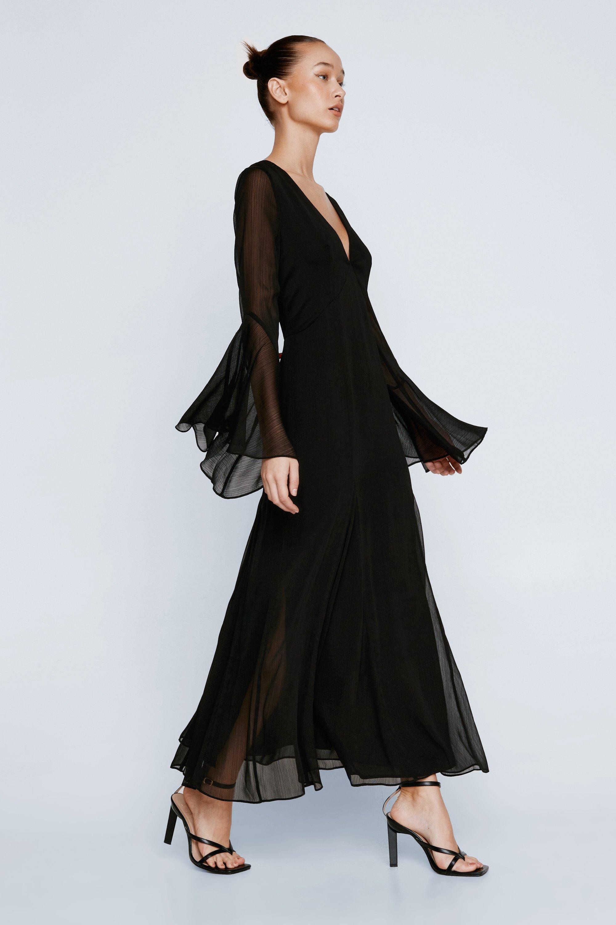 Petite long sleeve hot sale maxi dresses