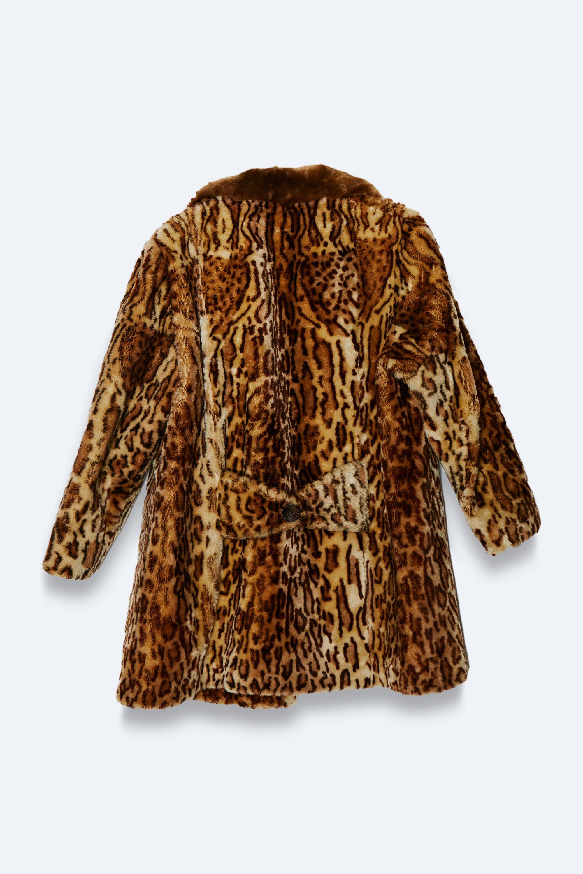 Nasty gal deals leopard coat