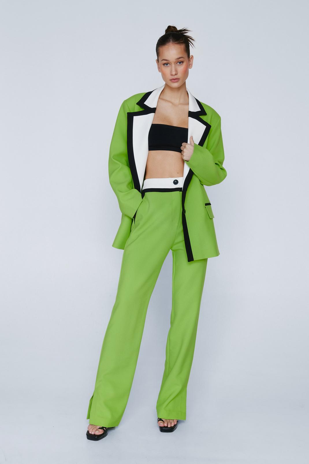 Tailored Colour Block Trousers | Nasty Gal