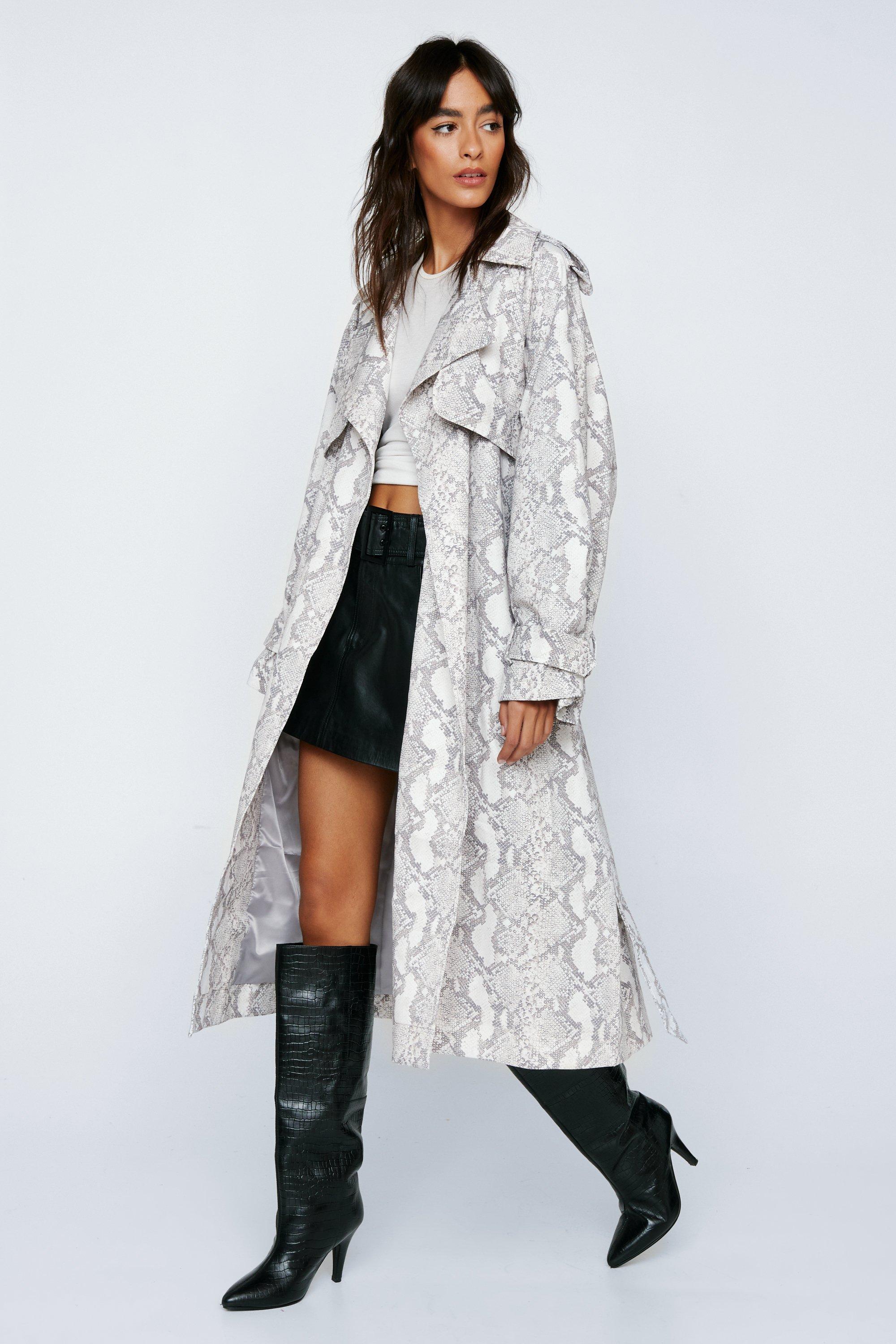 Snake deals print raincoat