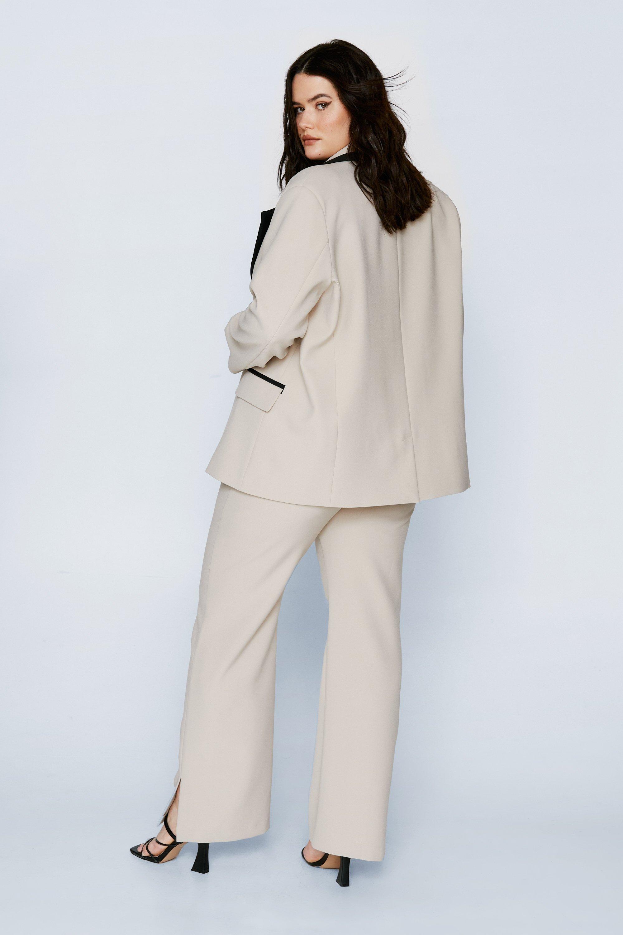 Plus Size Tailored Color Block Pants Nasty Gal