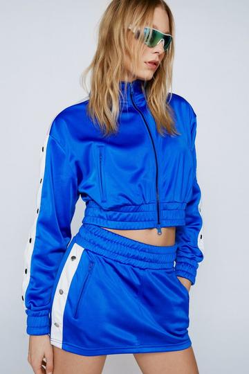 Blue Popper Side Track Skirt