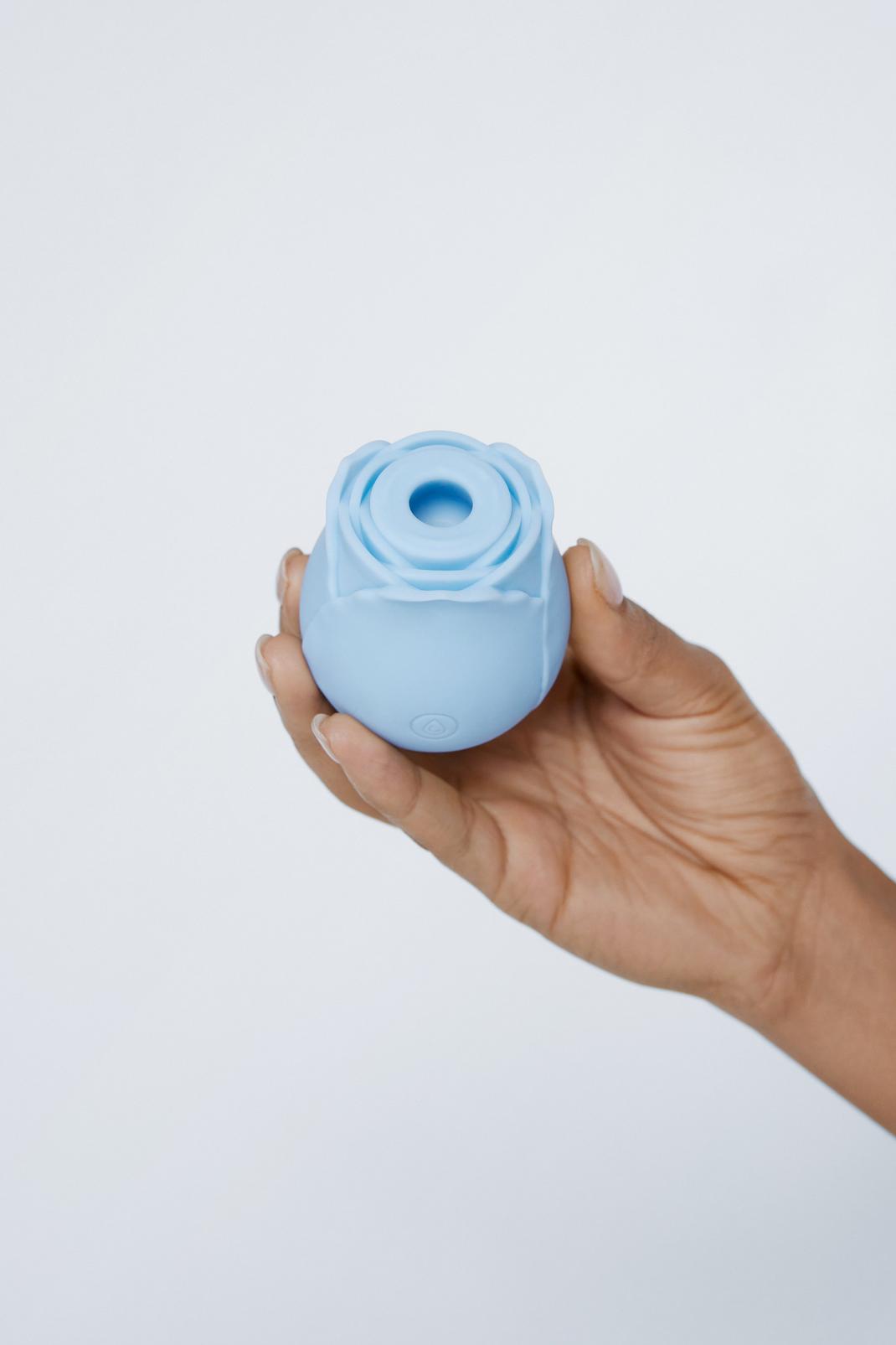 Sex toy aspirant rechargeable à dix fonctions, Blue image number 1