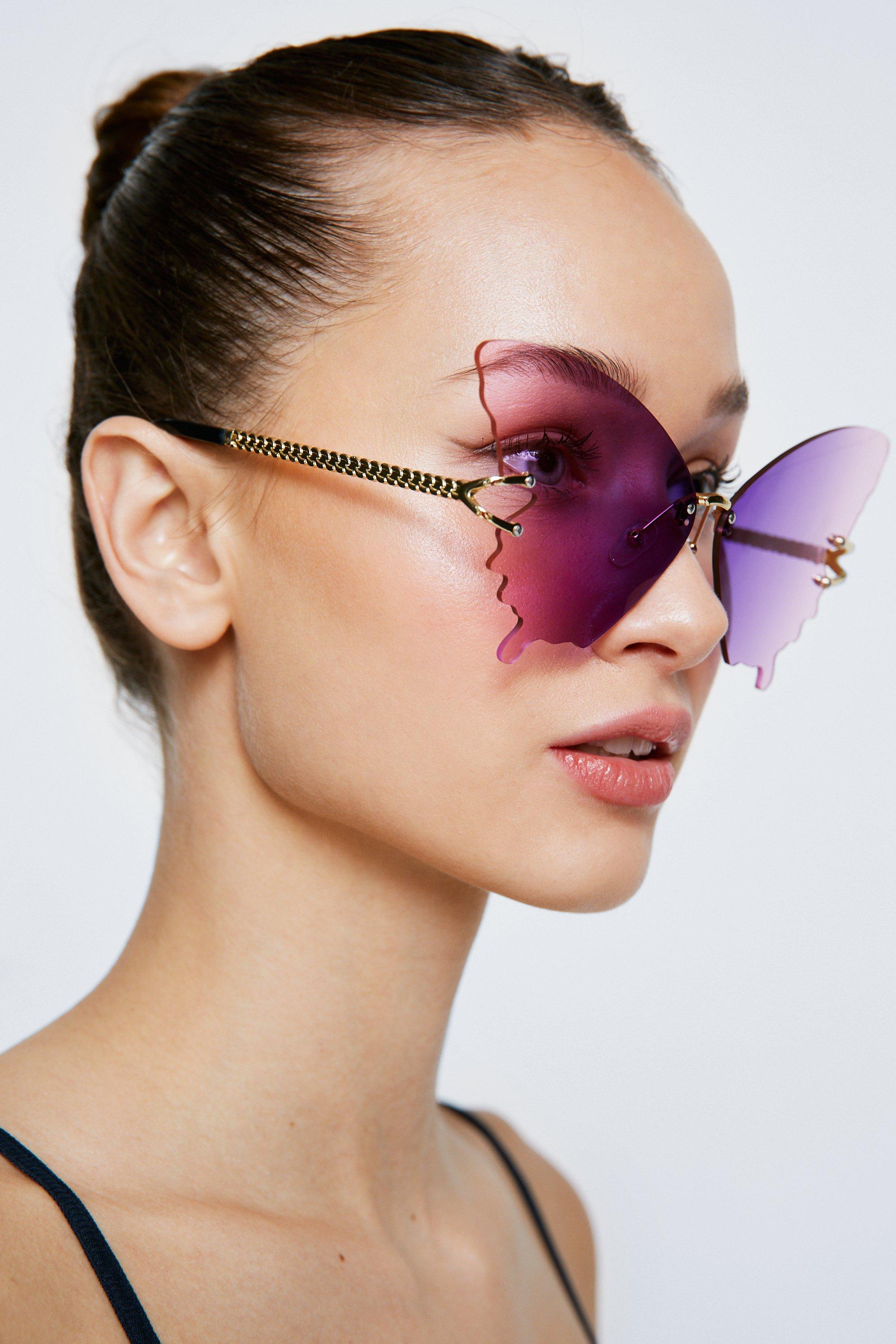 Oversized store butterfly sunglasses