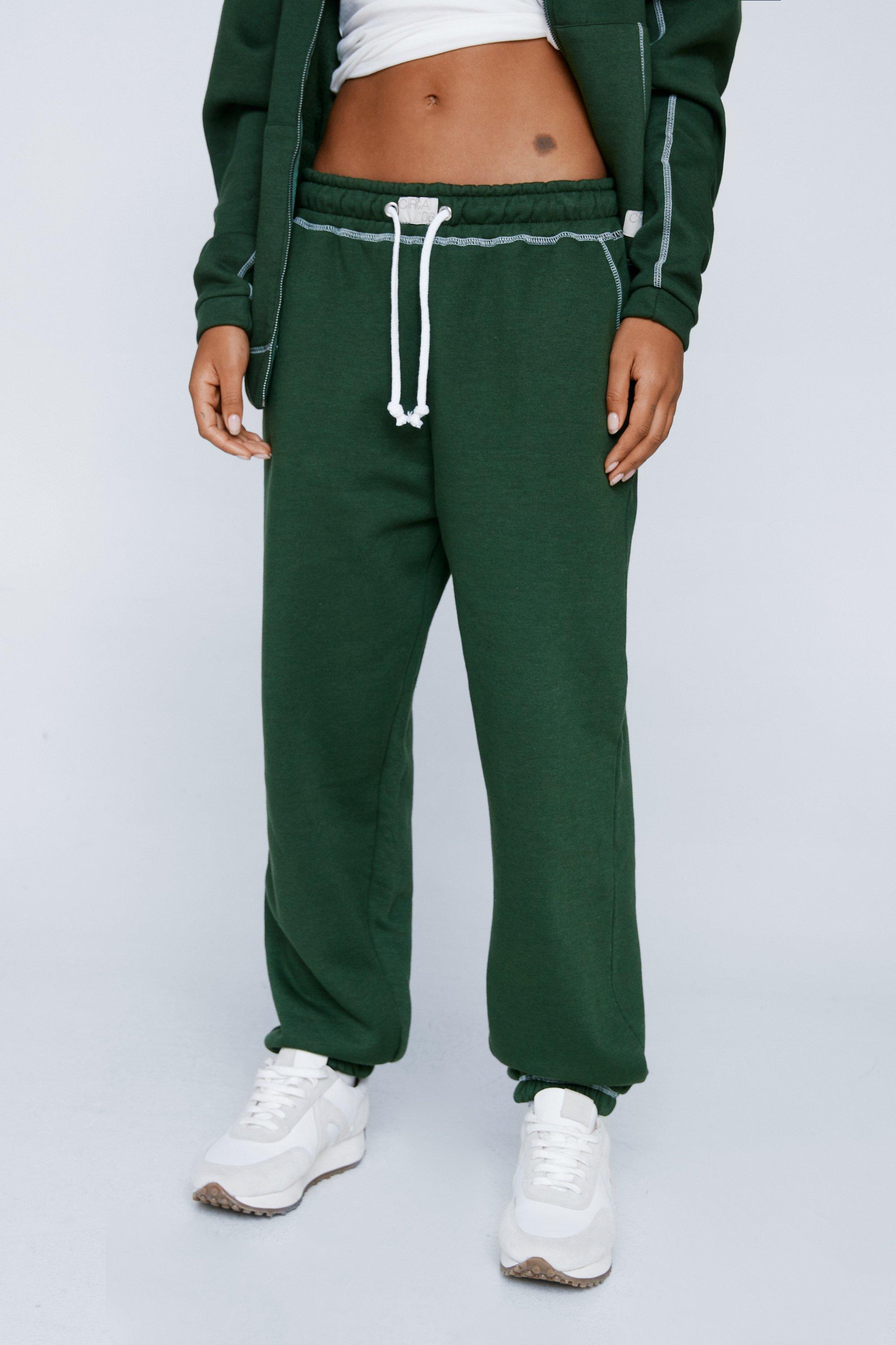 CONTRAST SEAM SWEAT PANTS