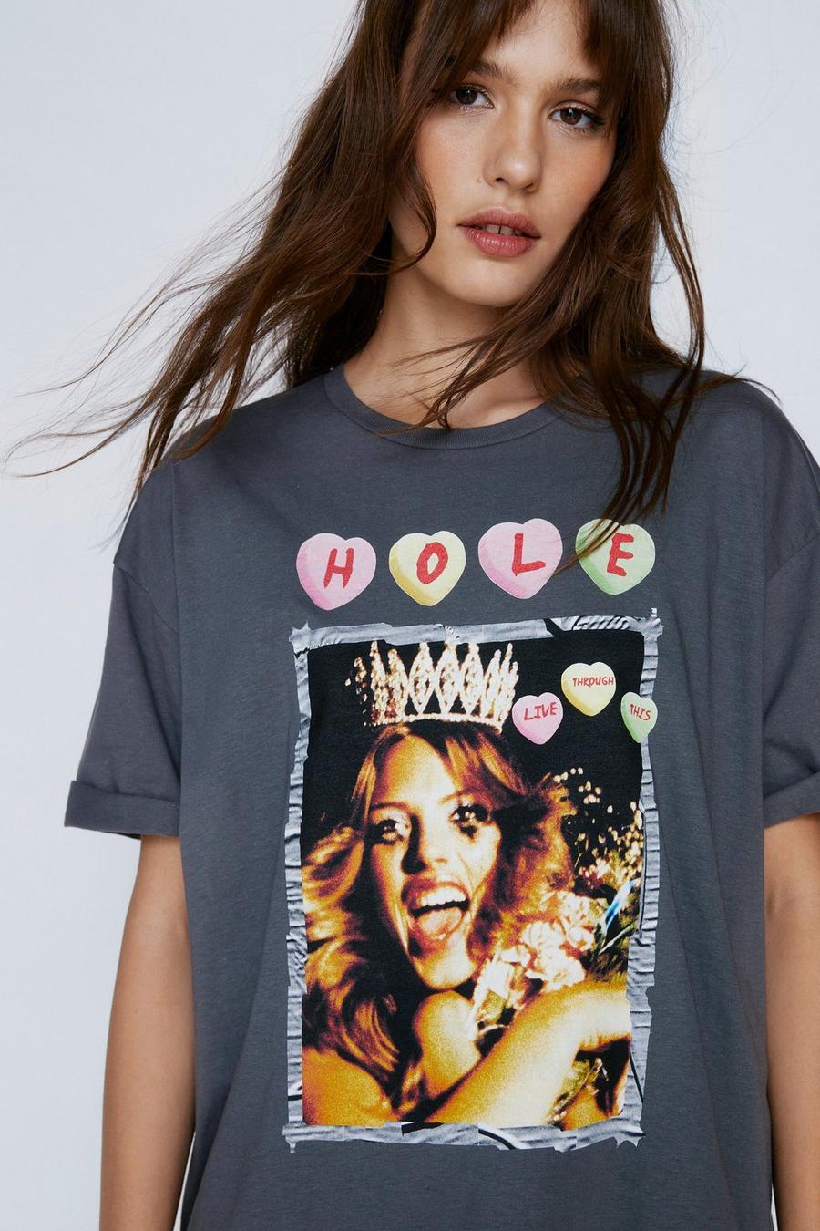 Hole Graphic Band T-shirt