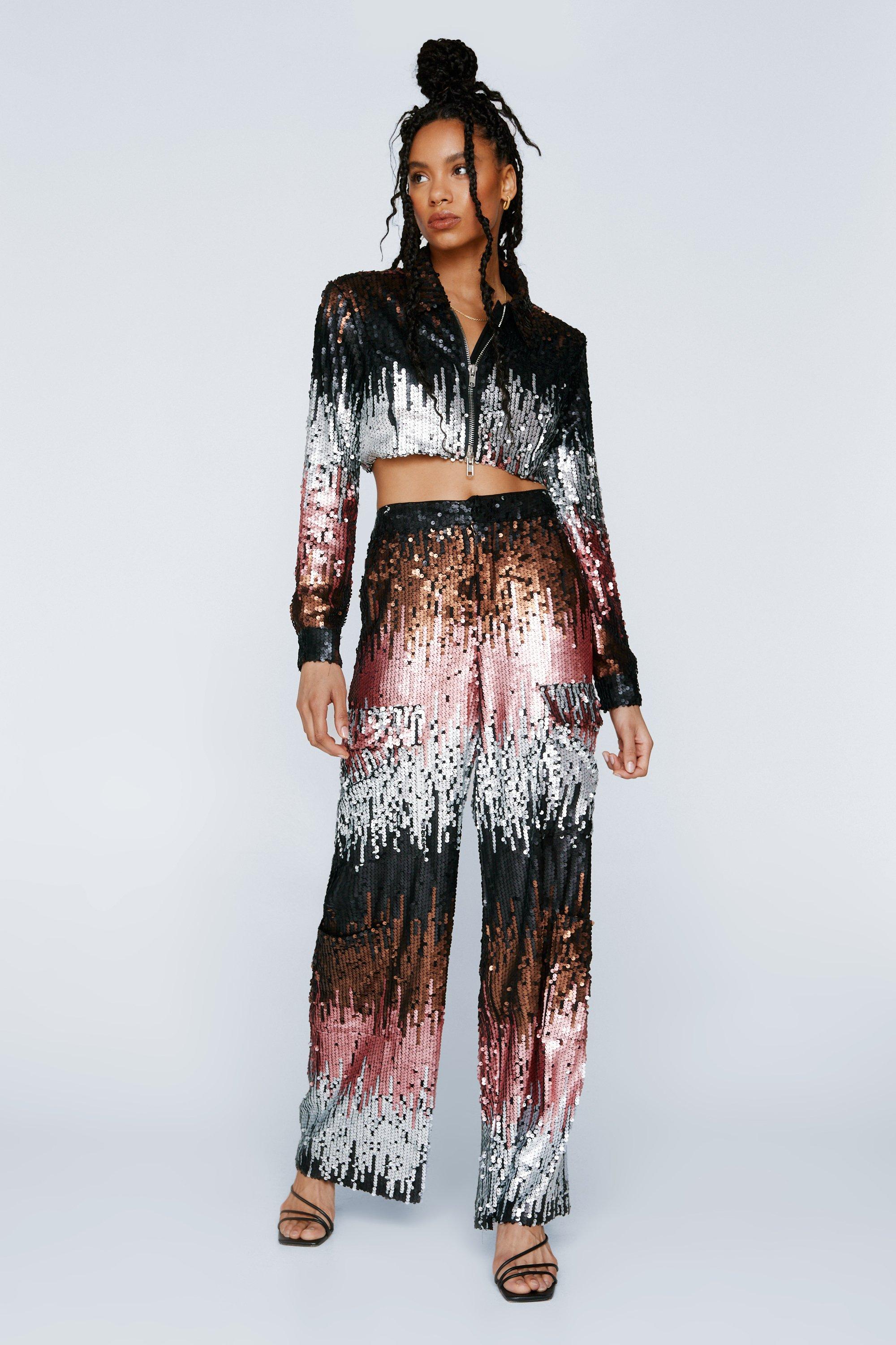 Ombre hot sale sequin jacket