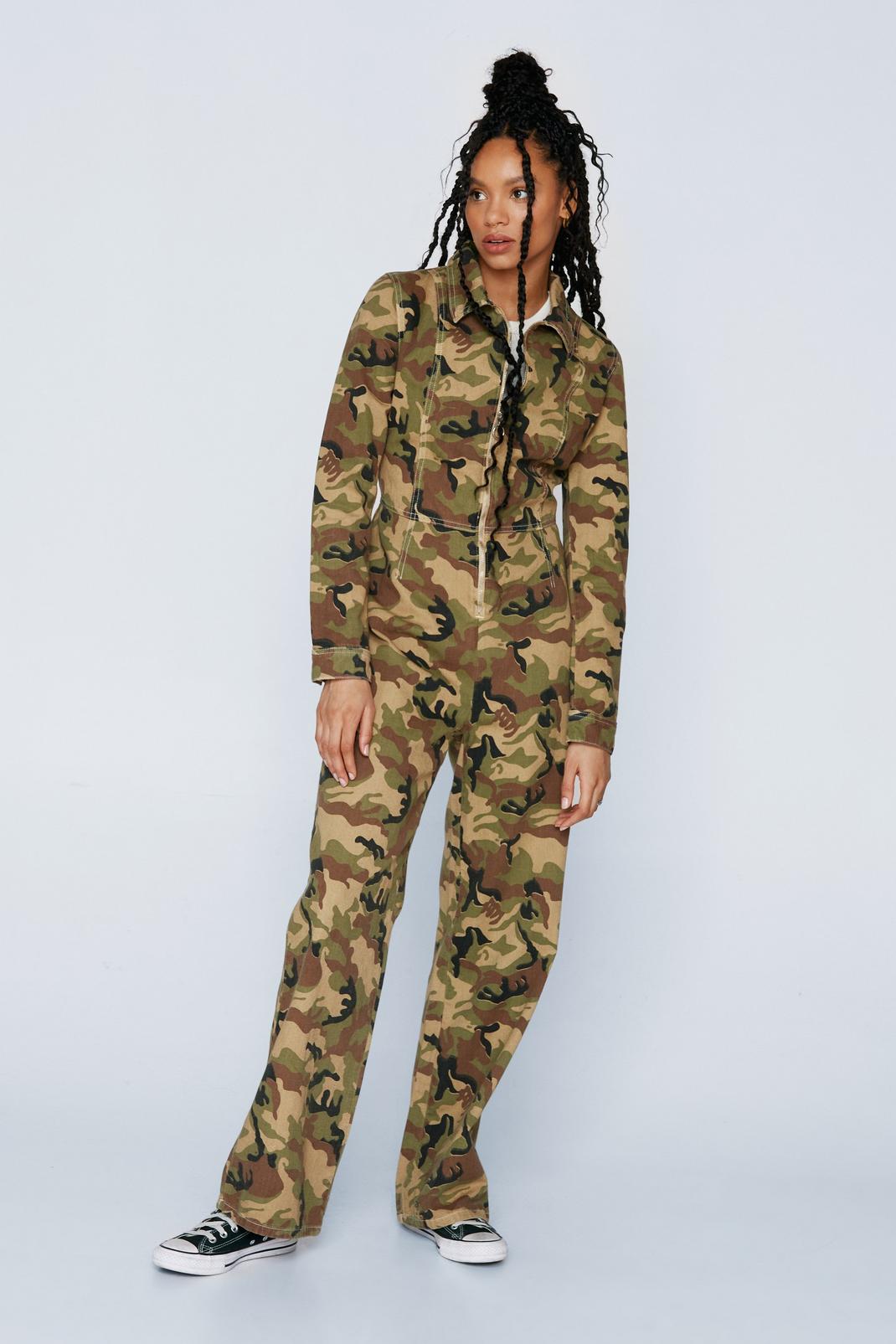 Camo Twill Jumpsuit image number 1