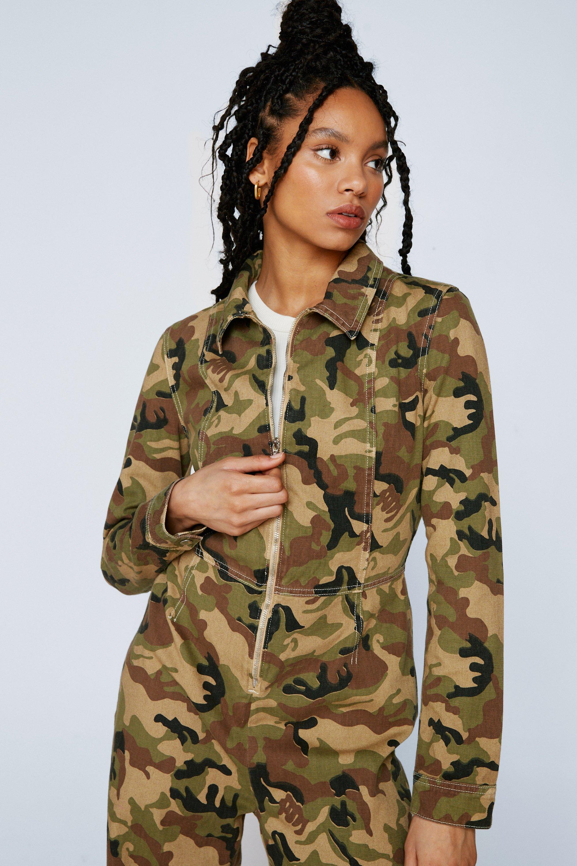 Camouflage sales jumpsuit womens