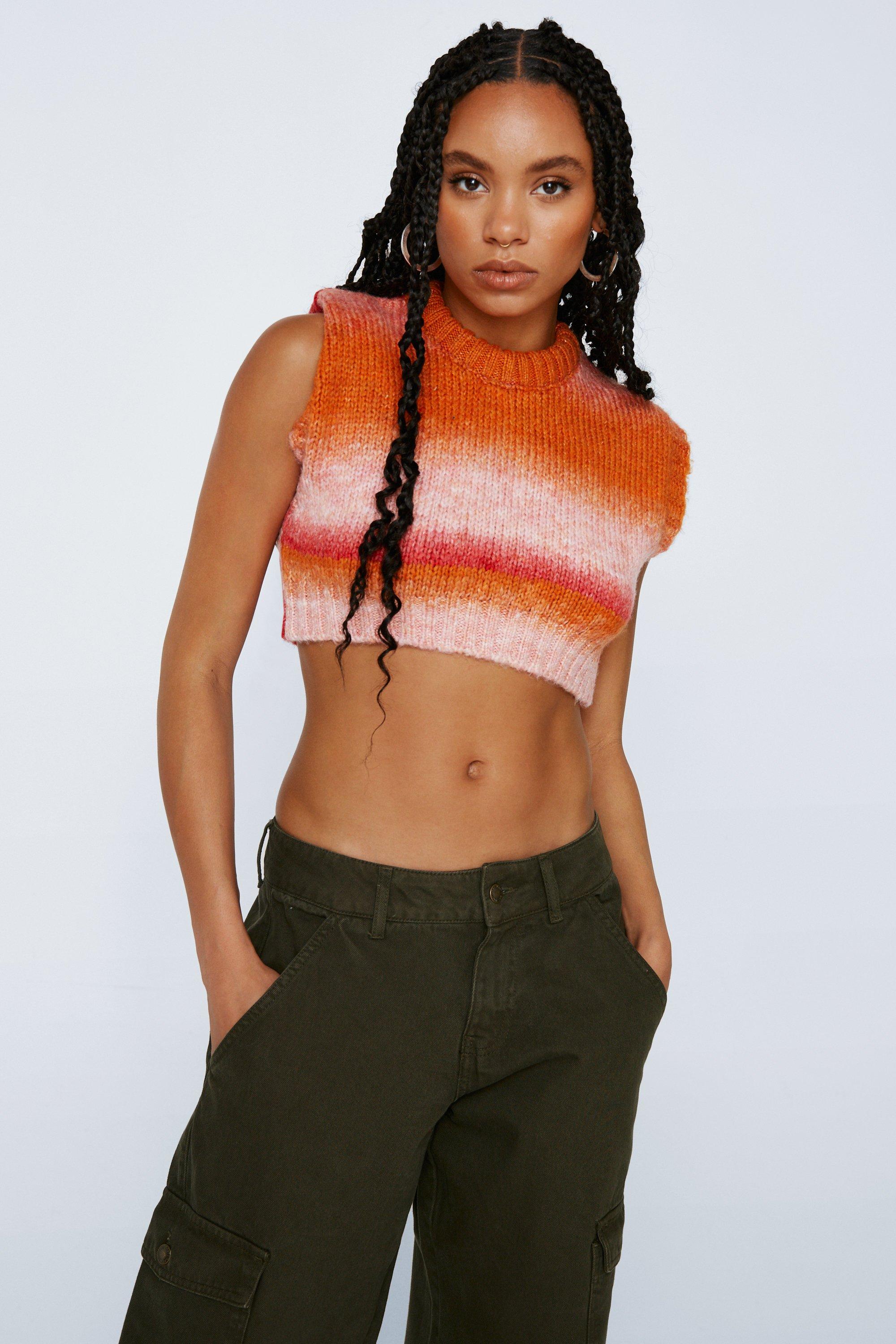 Cropped Sweater Tank Top