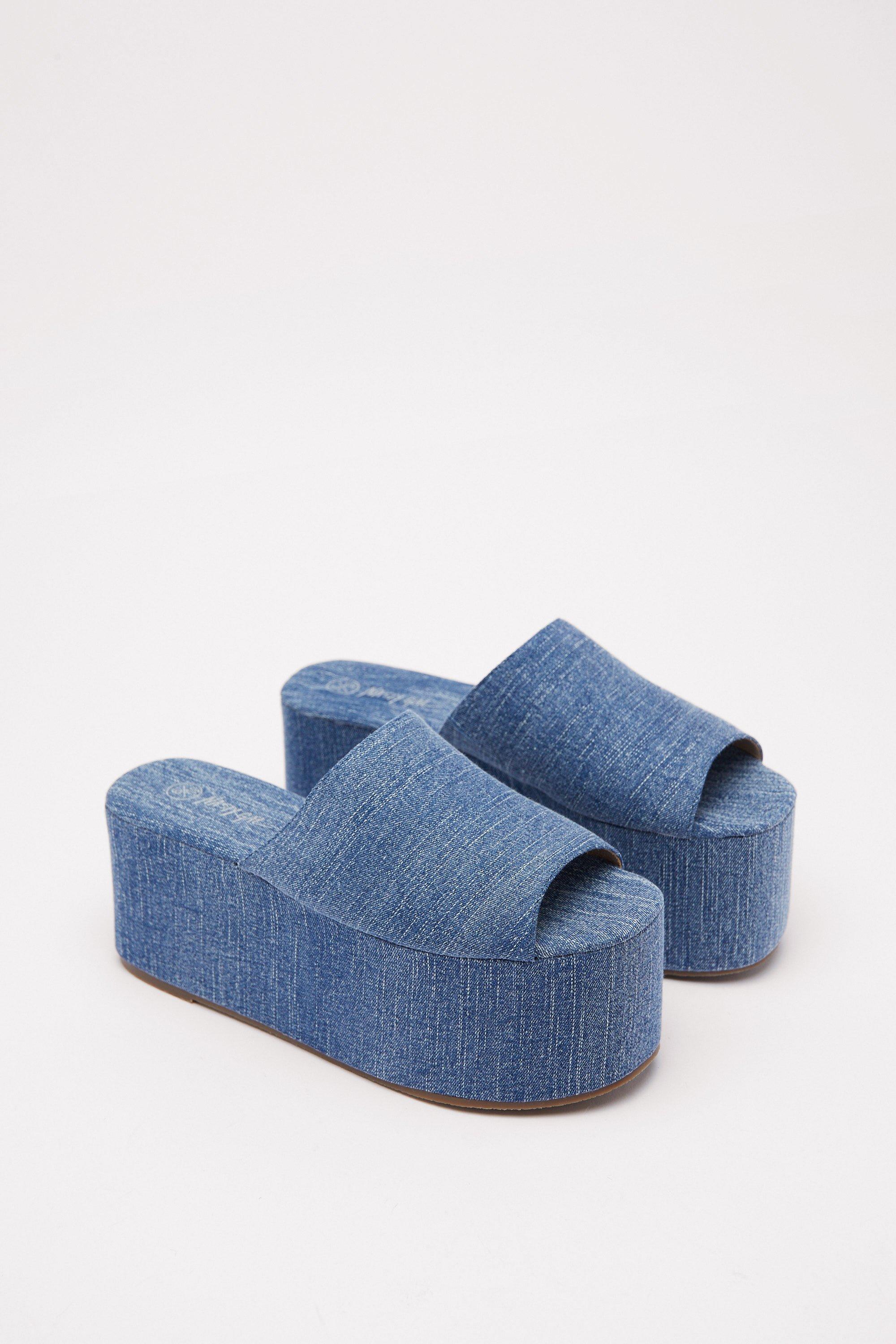 Platform slippers hot sale