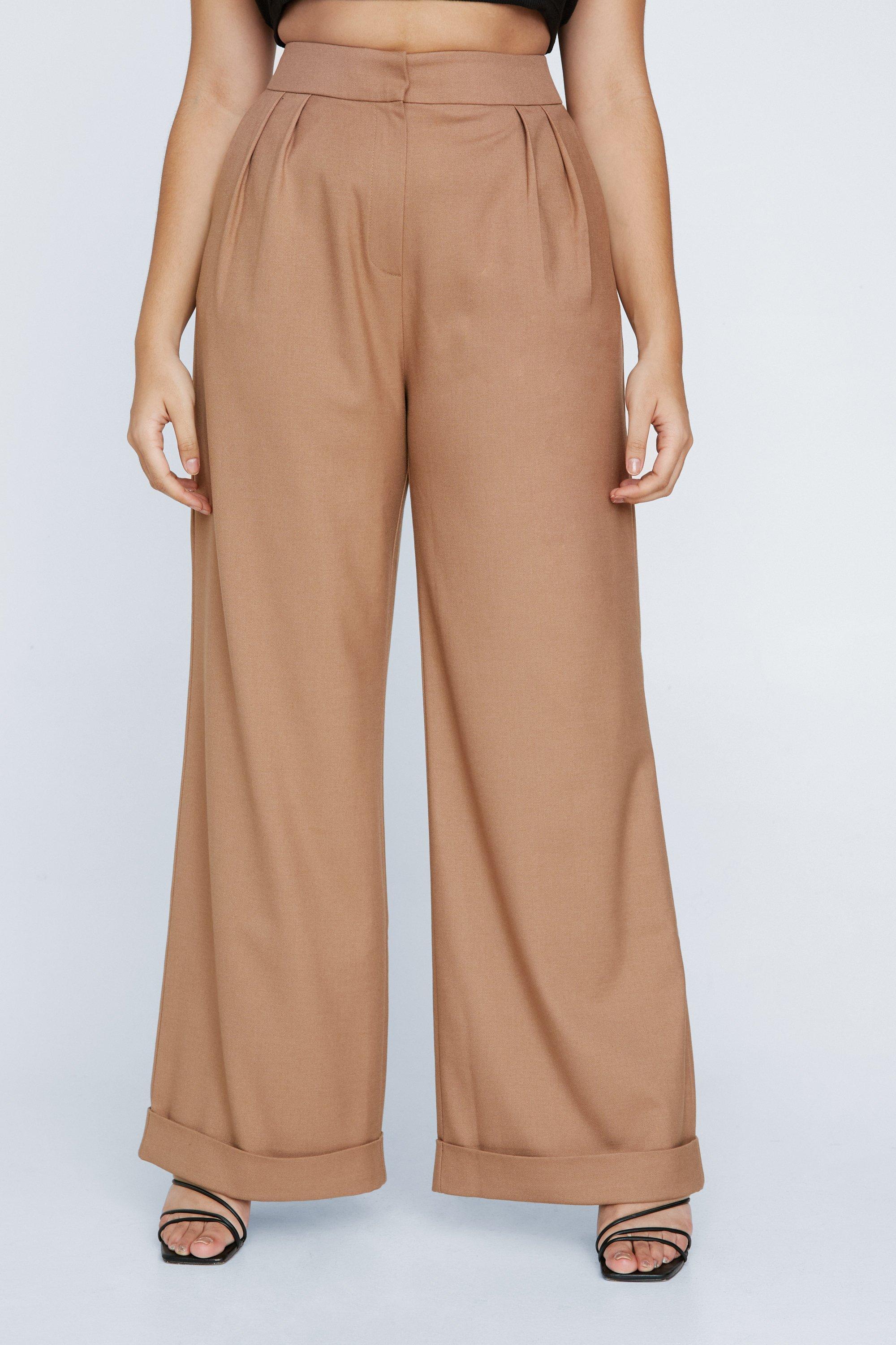 Plus size twill pants elastic sale waist