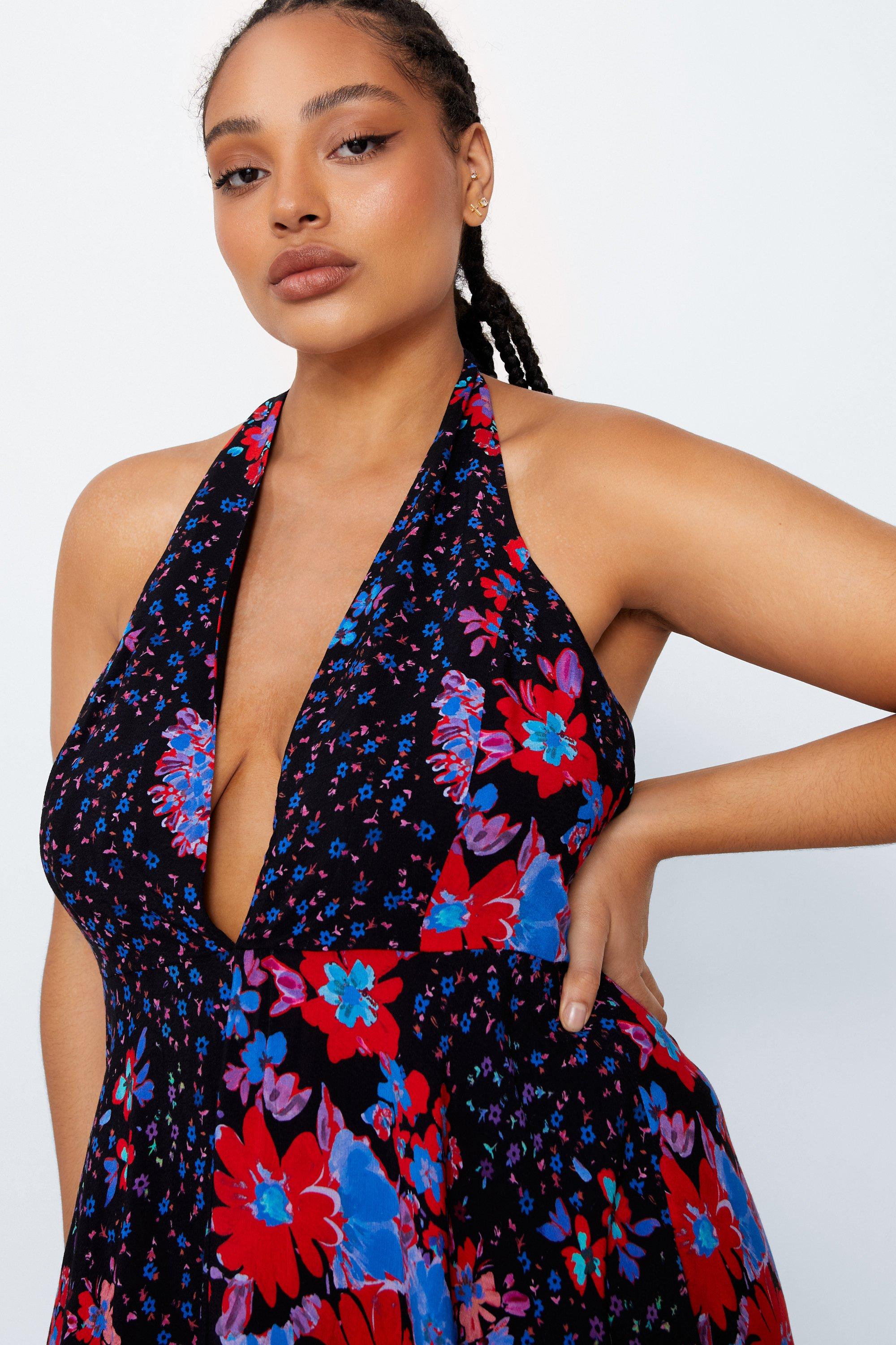 Plus size store plunge dress