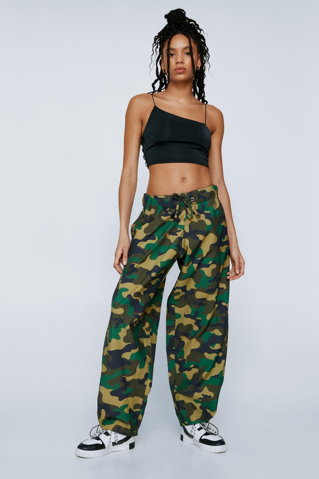 Extreme Camo Wide Leg Cargo Pants image number 1