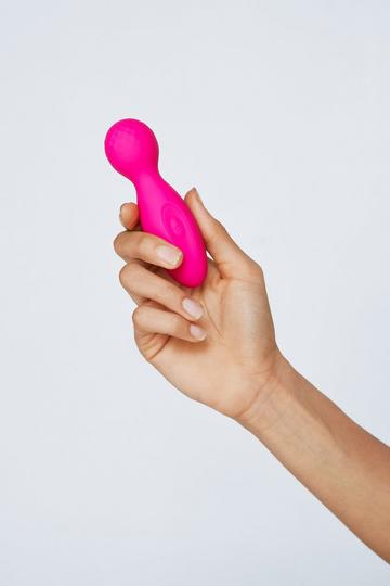 10-Function Mini Wand Vibrator Sex Toy pink