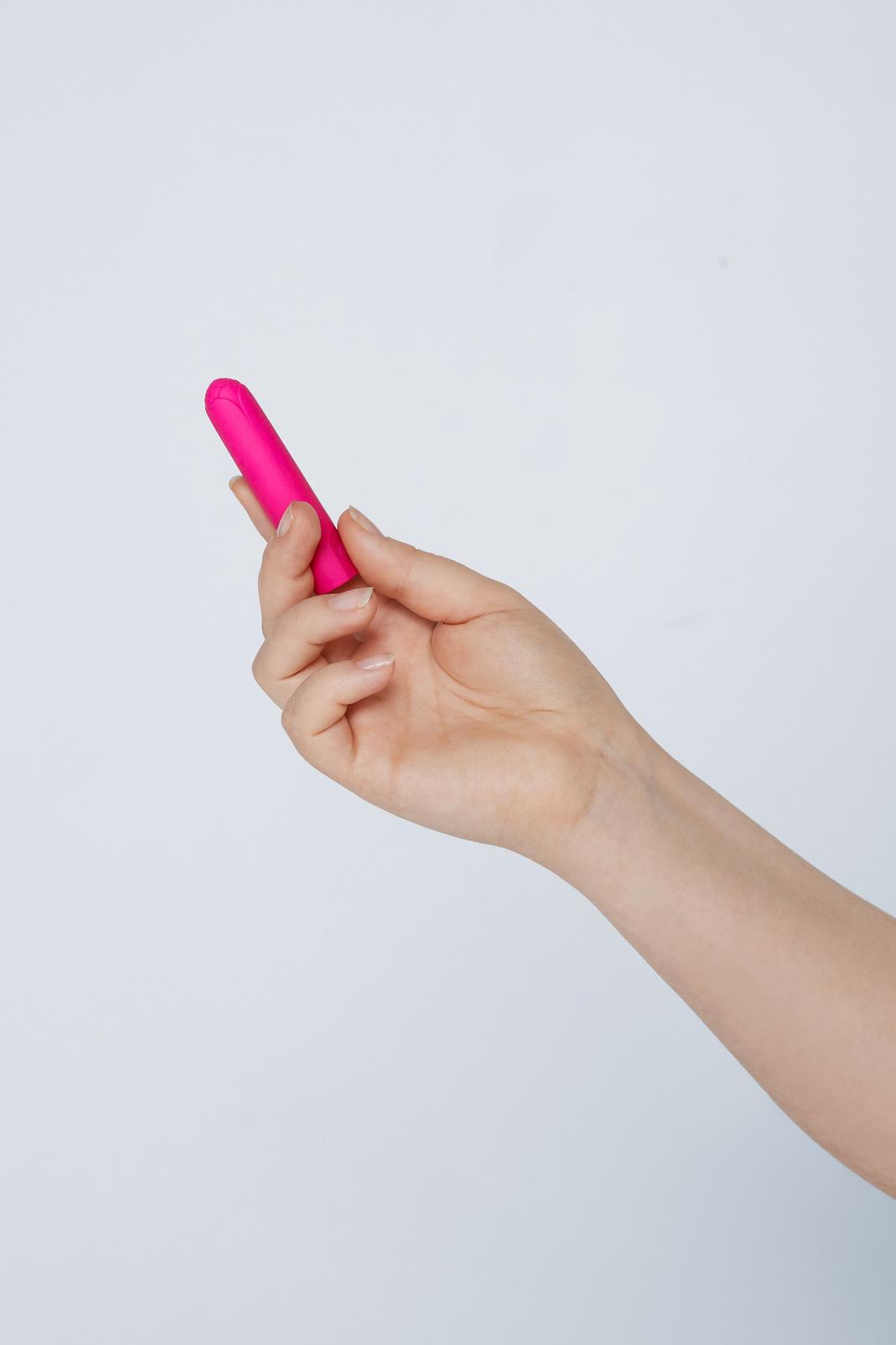 Pink 10 Function Rechargeable Rose Bullet Vibrator Sex Toy image number 1
