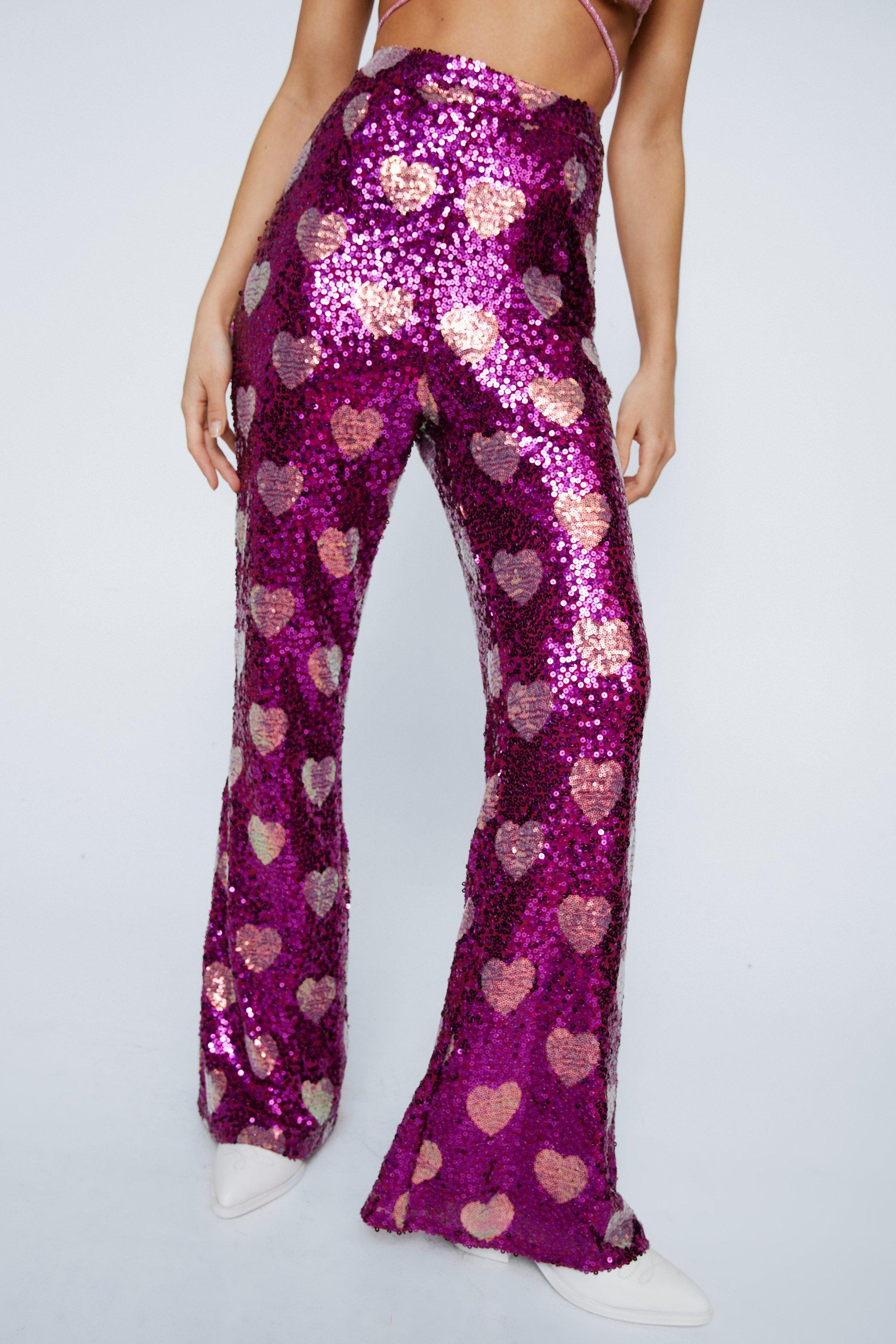 Medium purple Girls Printed Flare Legging