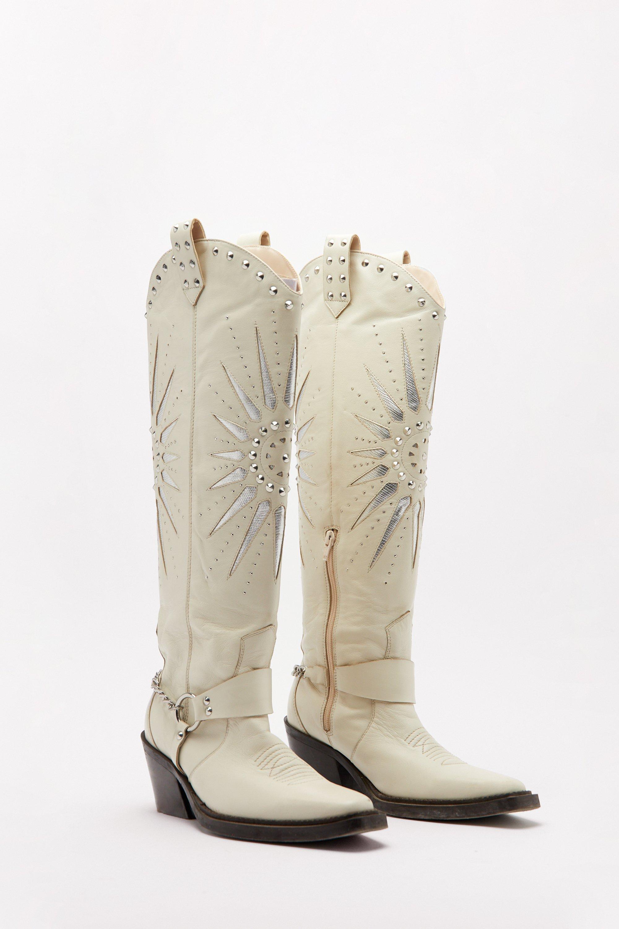 Studded riding hot sale boots