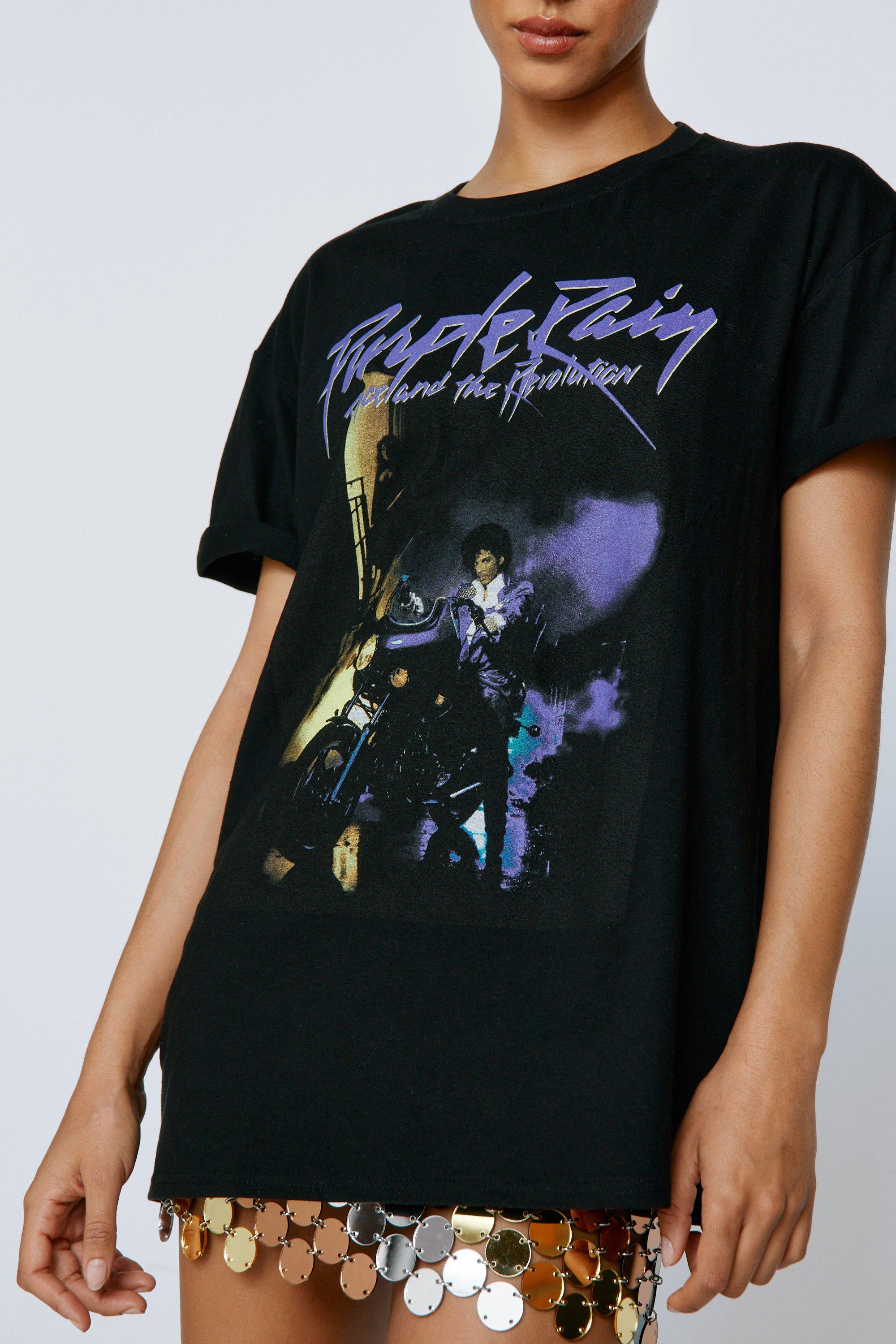 Black prince purple rain graphic hot sale t shirt