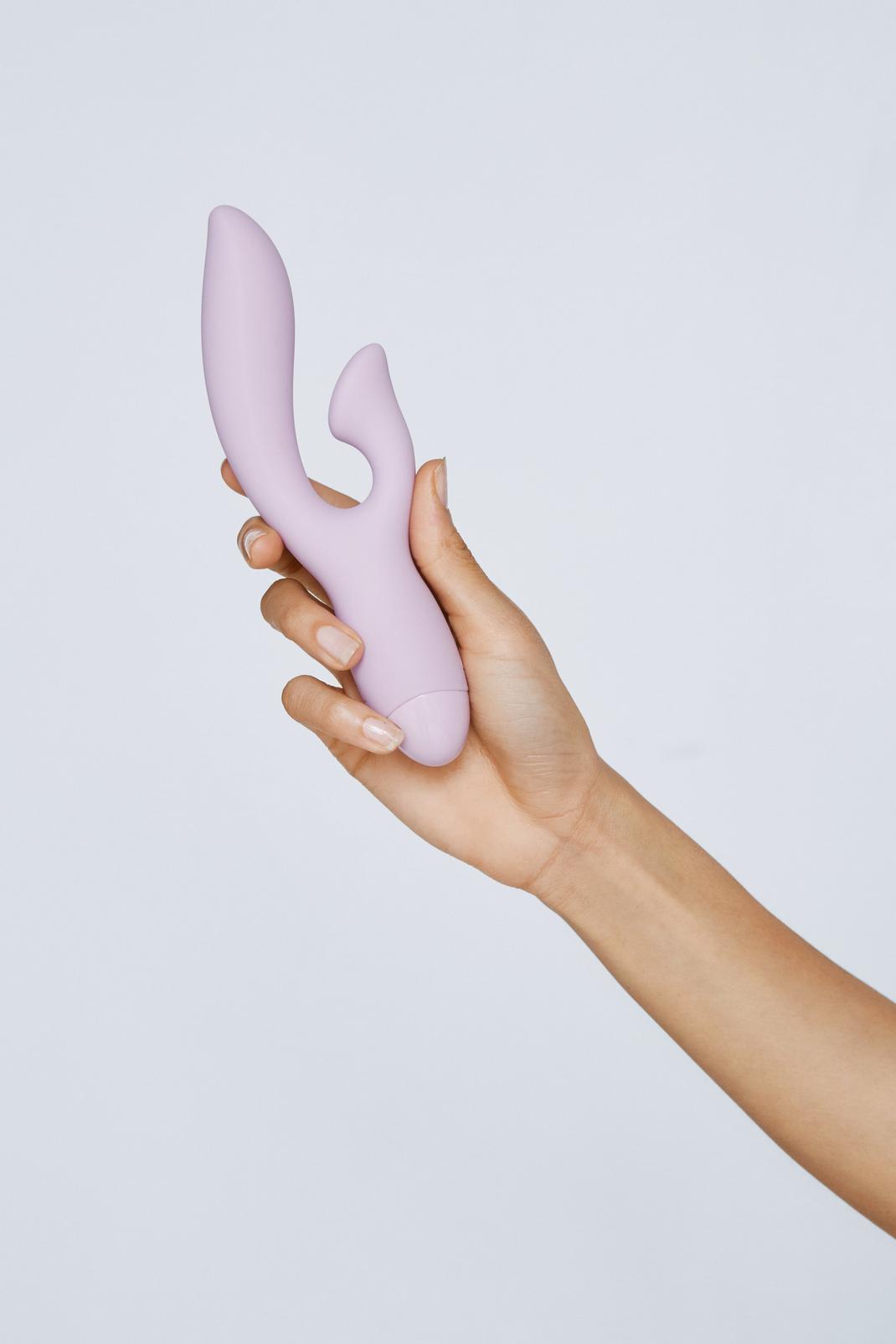 Lilac 10 Function Dual Motor Rechargeable Rabbit Vibrator Sex Toy image number 1