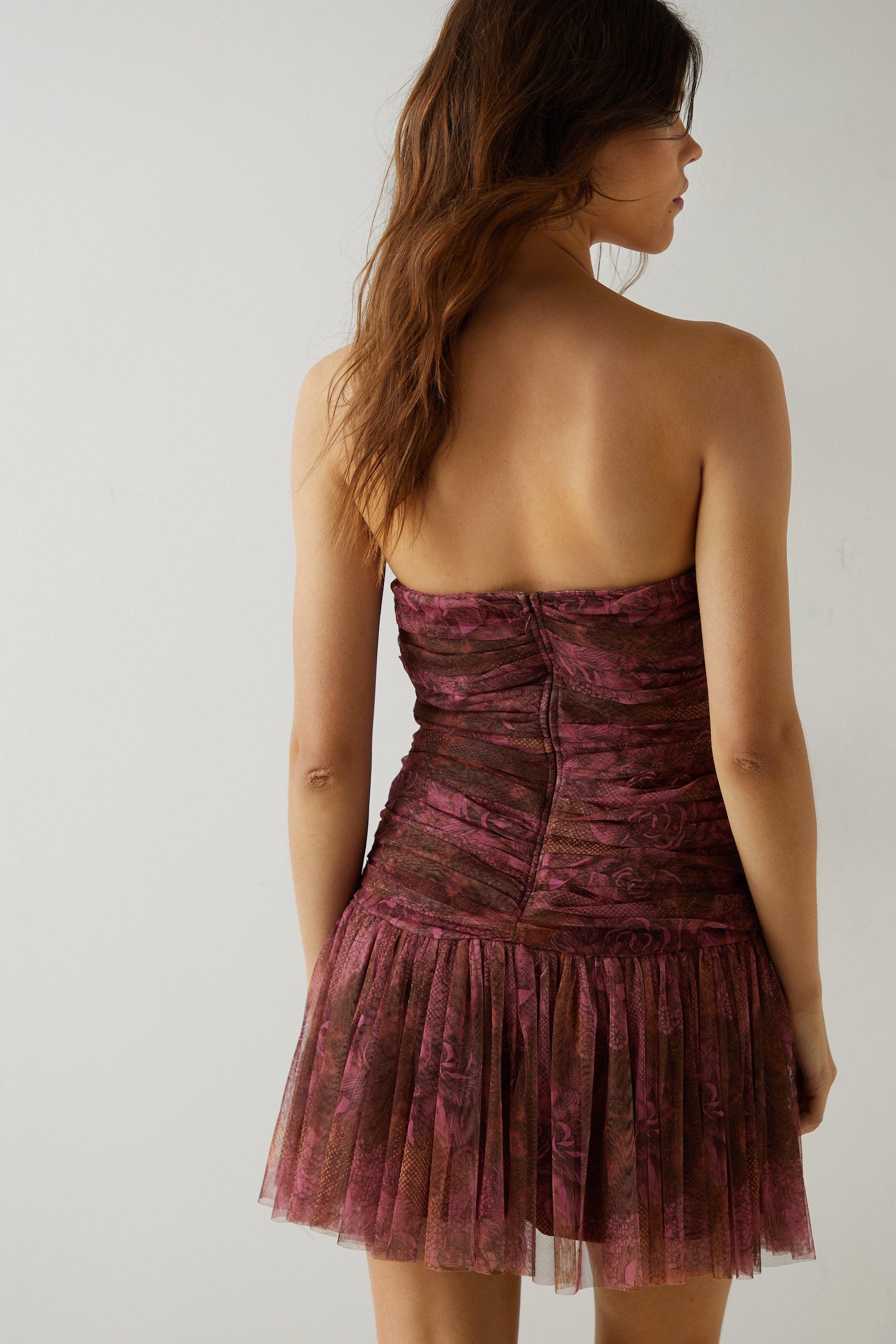 Nasty gal burgundy dress sale