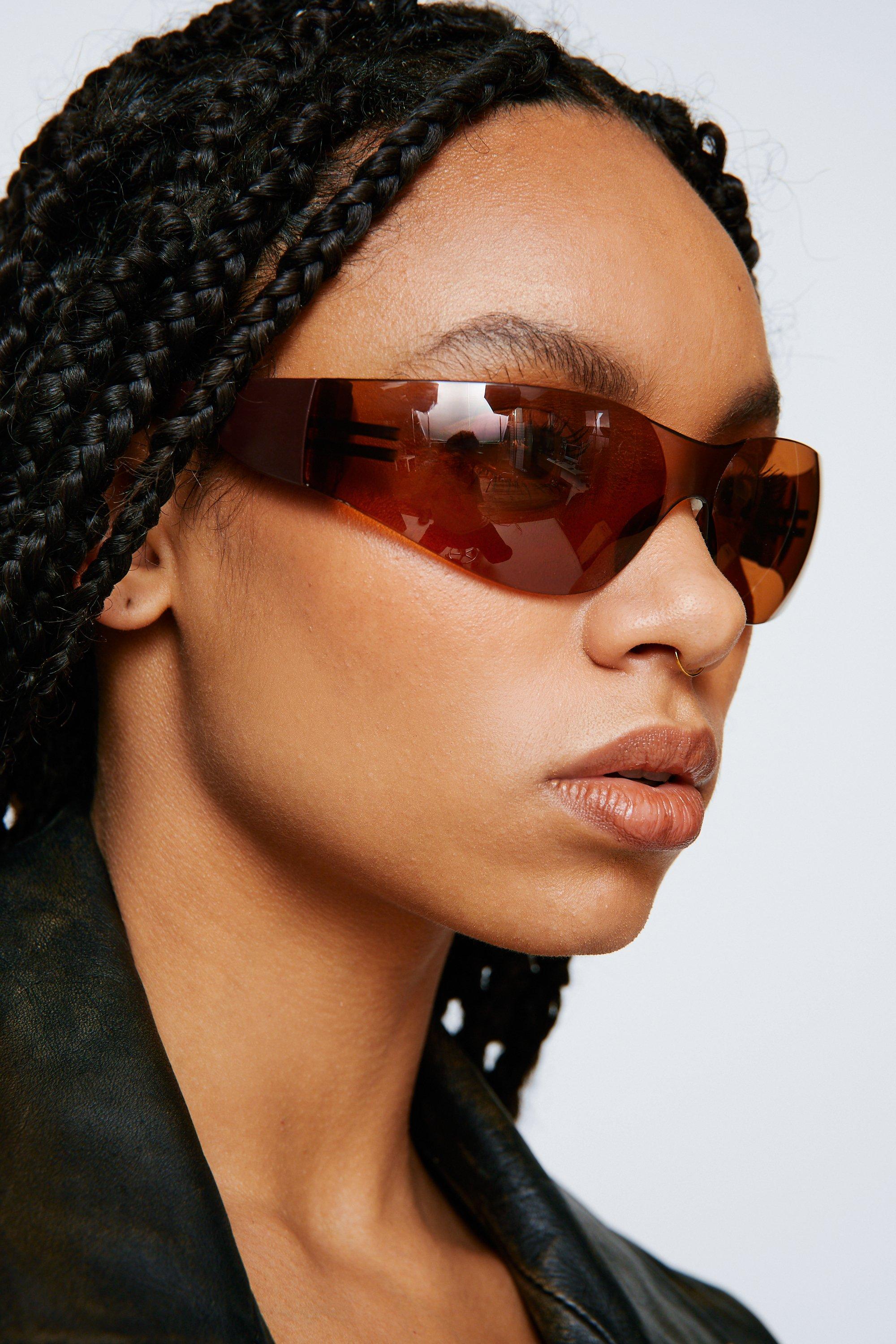 Wrap around sales womens sunglasses