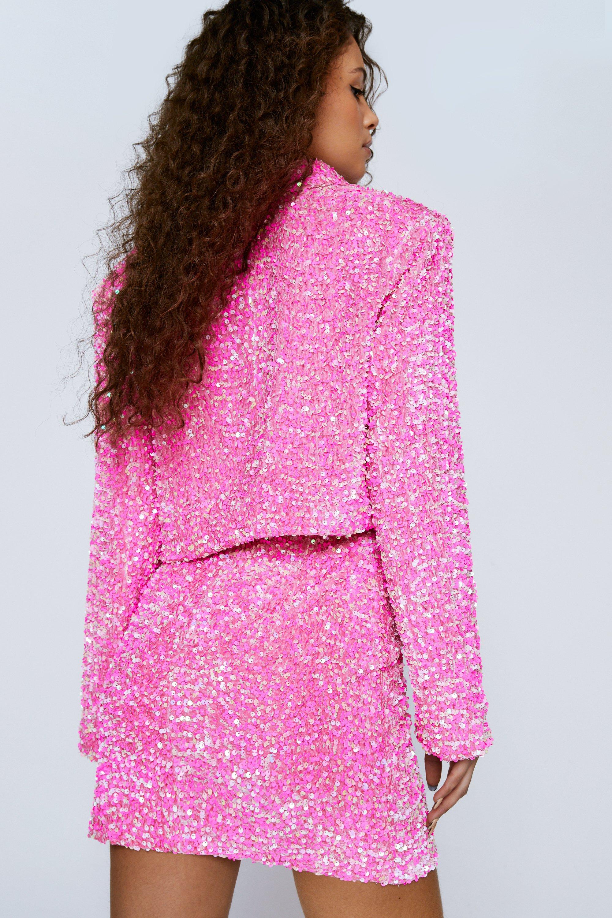 Pink shop sparkly blazer