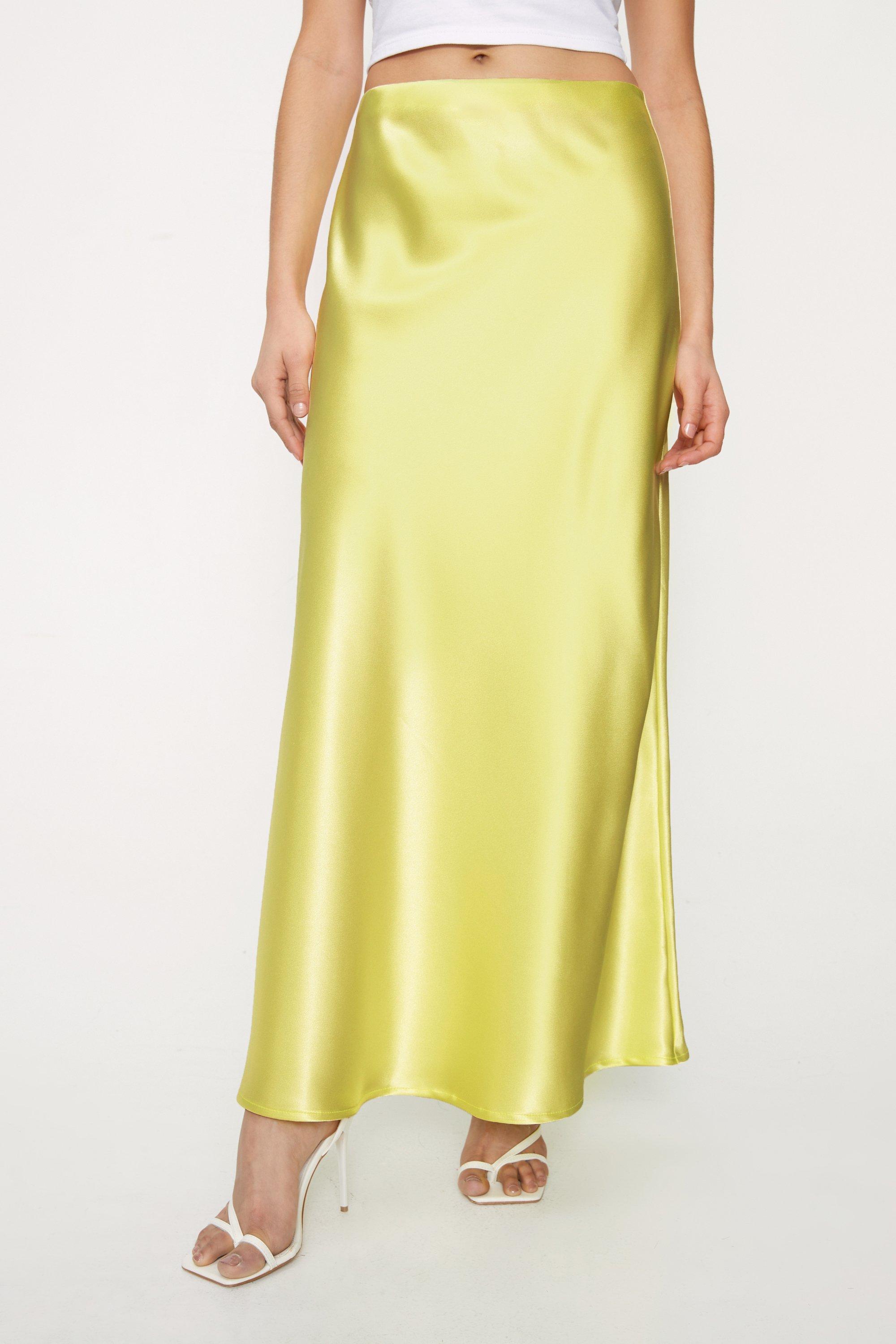 Maxi on sale skirt mustard