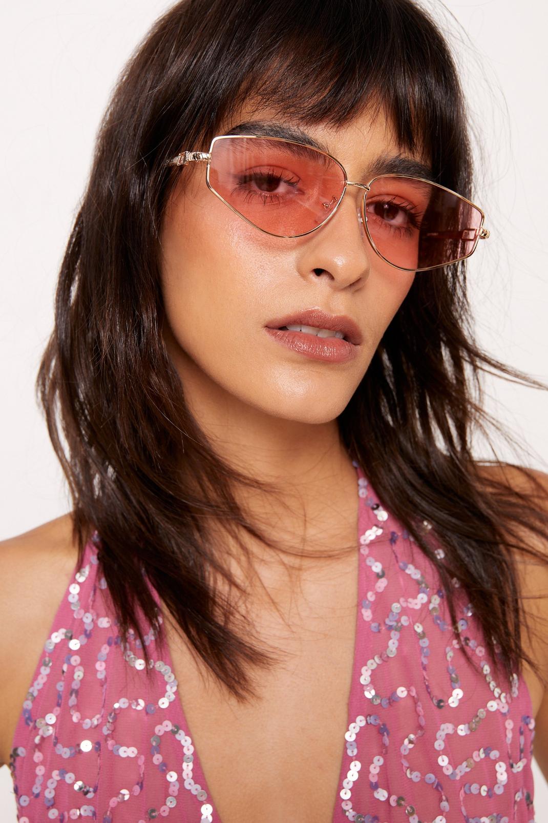 Pink Color Lens Sunglasses image number 1
