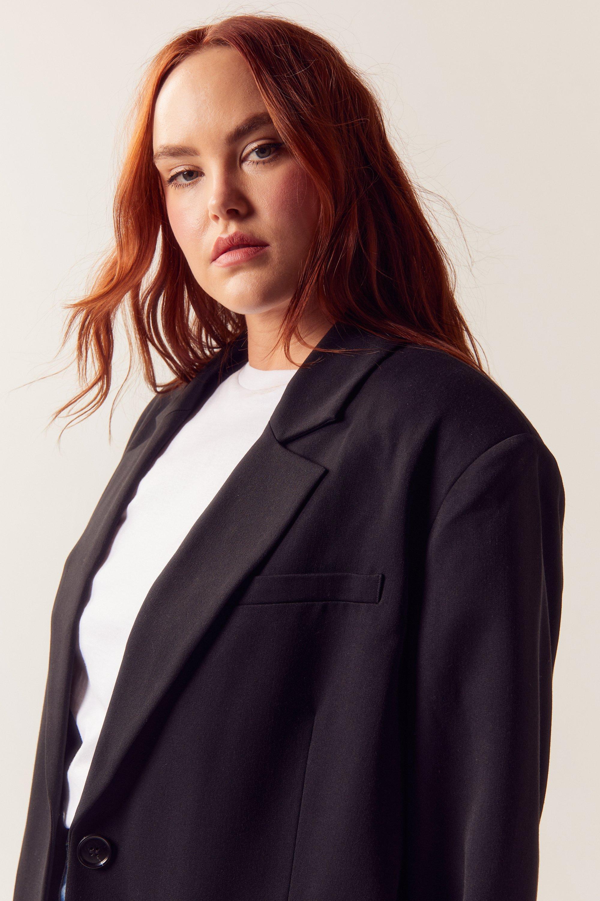 H&m plus size blazer sale