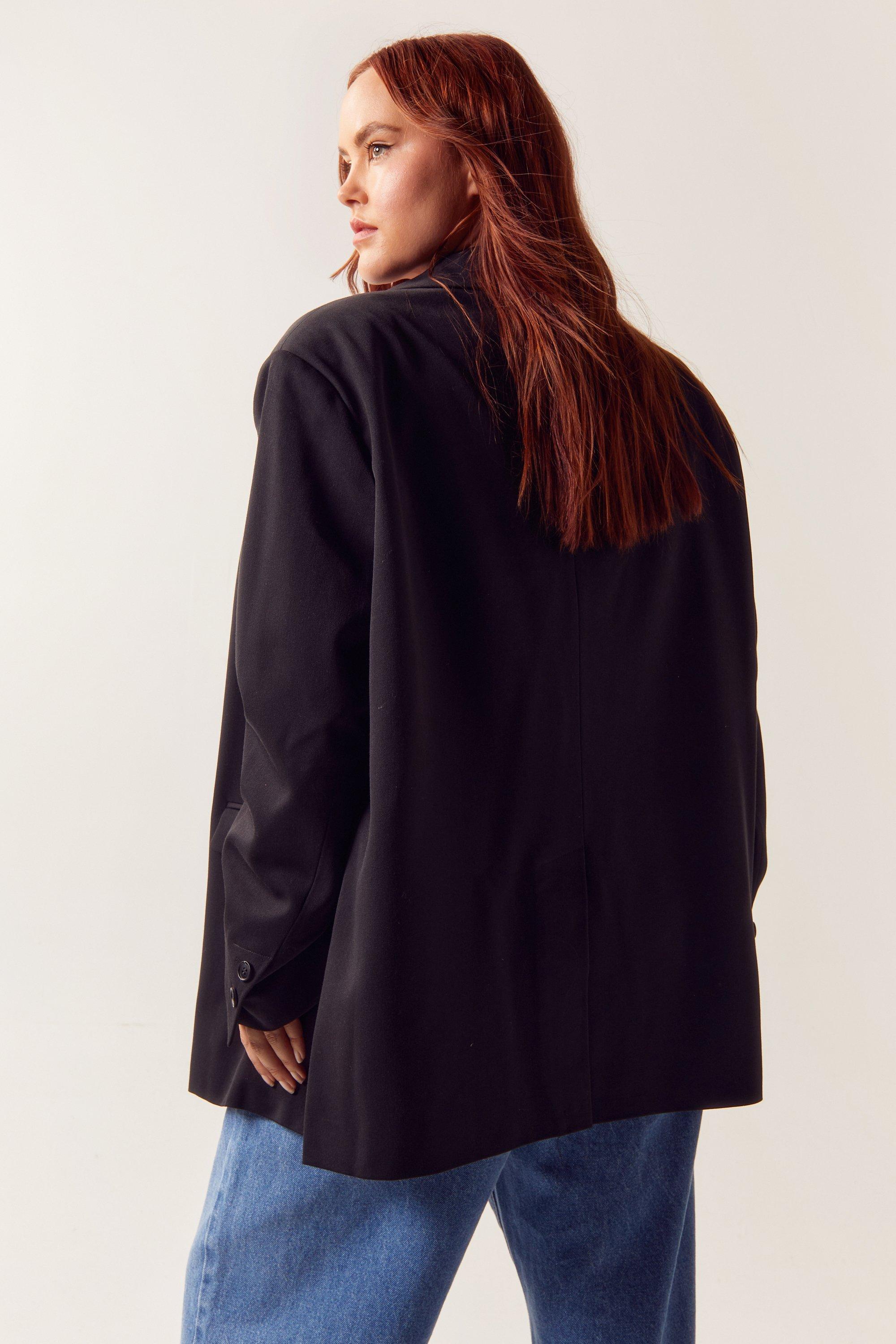 Long boyfriend clearance blazer plus size