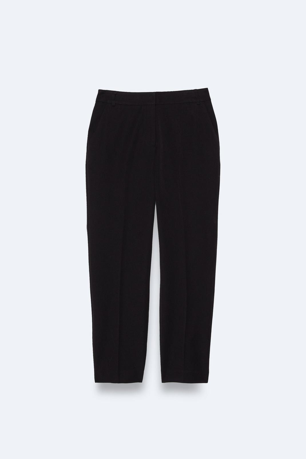 Black Petite Tailored Slim Leg Pants image number 1
