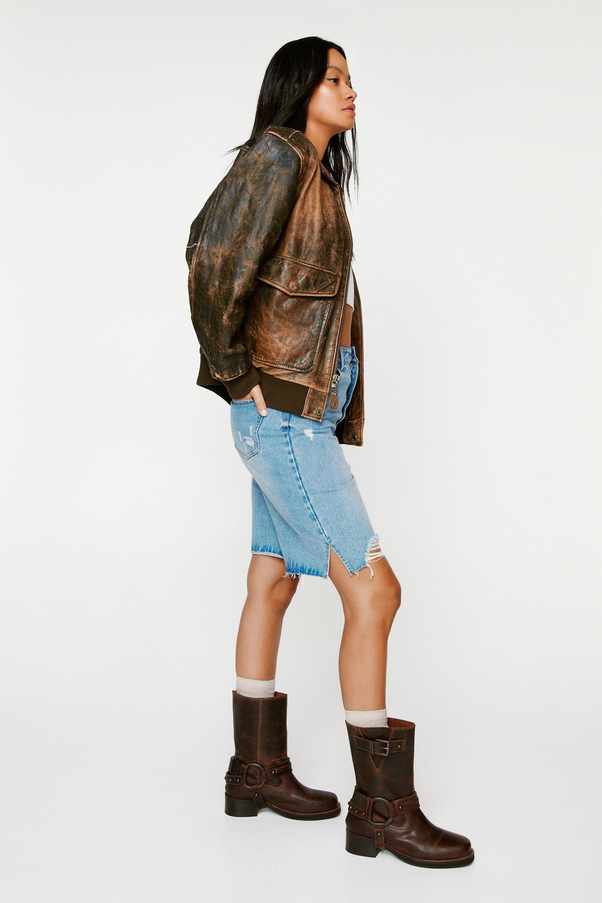 Tarnished Leather Buckle Harness Ankle Boots Nasty Gal
