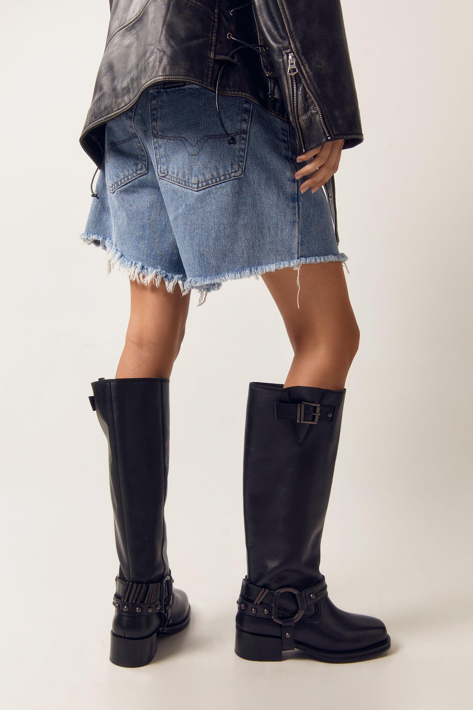 Harness thigh high on sale boots