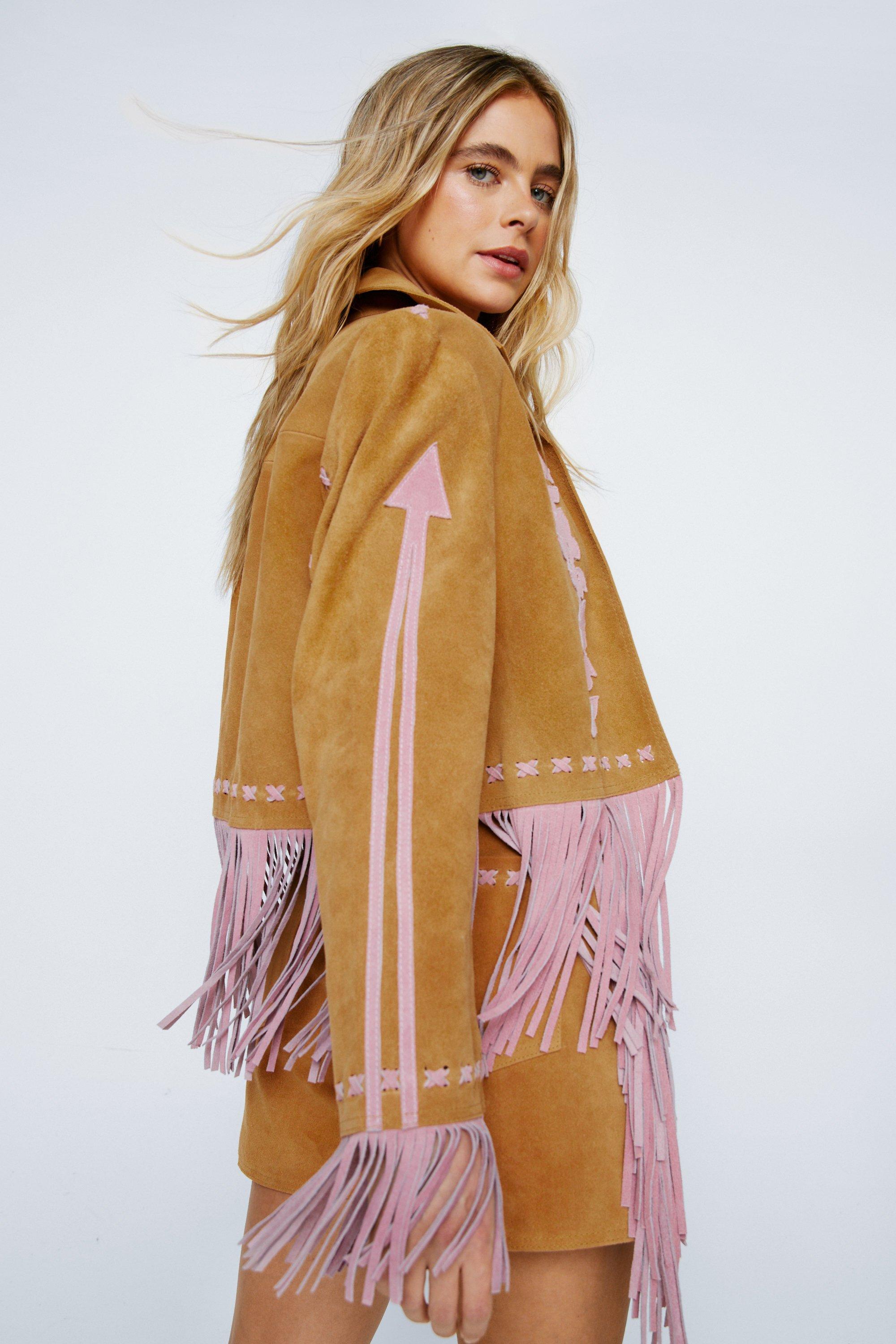 Nasty gal fringe on sale jacket