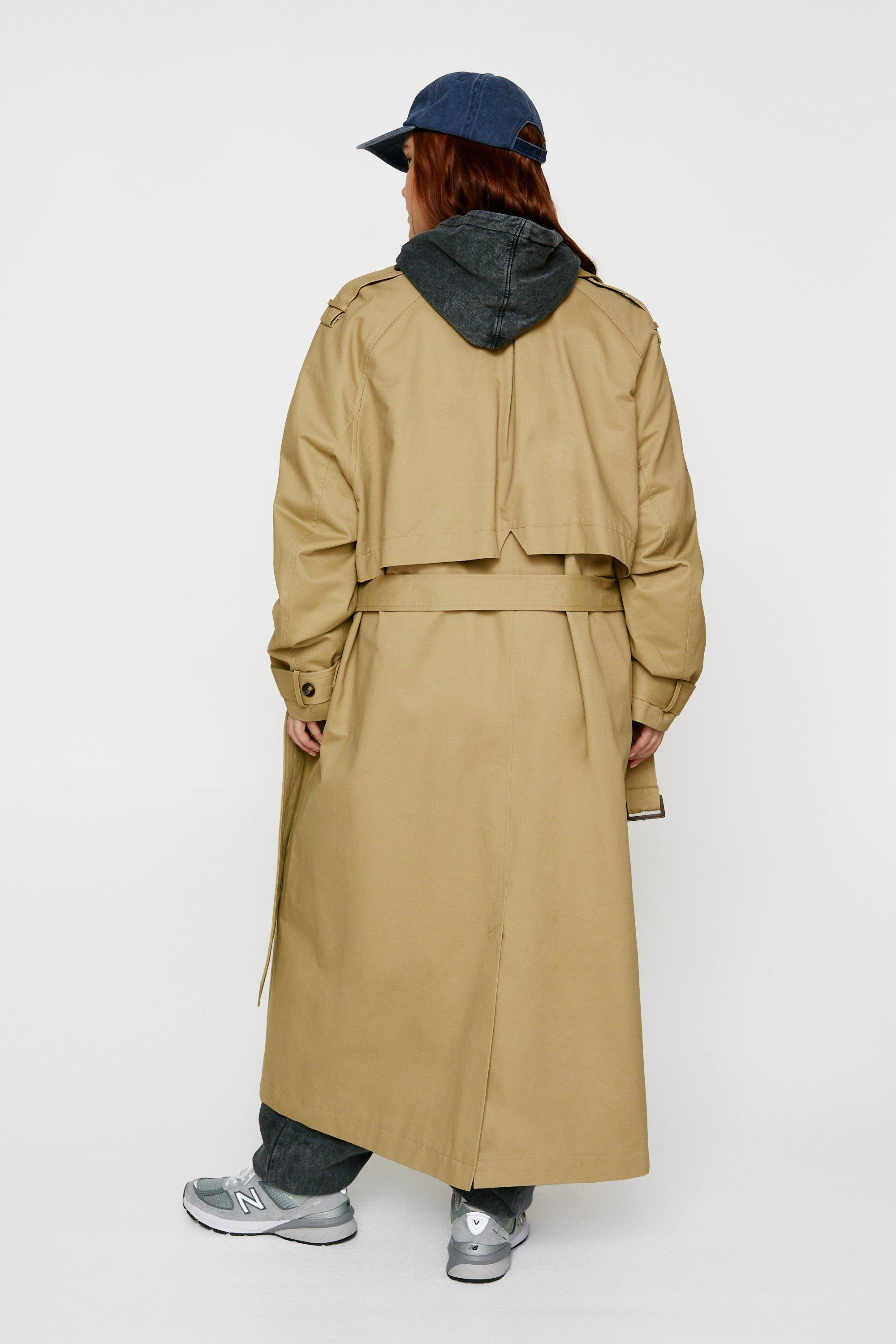 Mens plus 2025 size trench coat