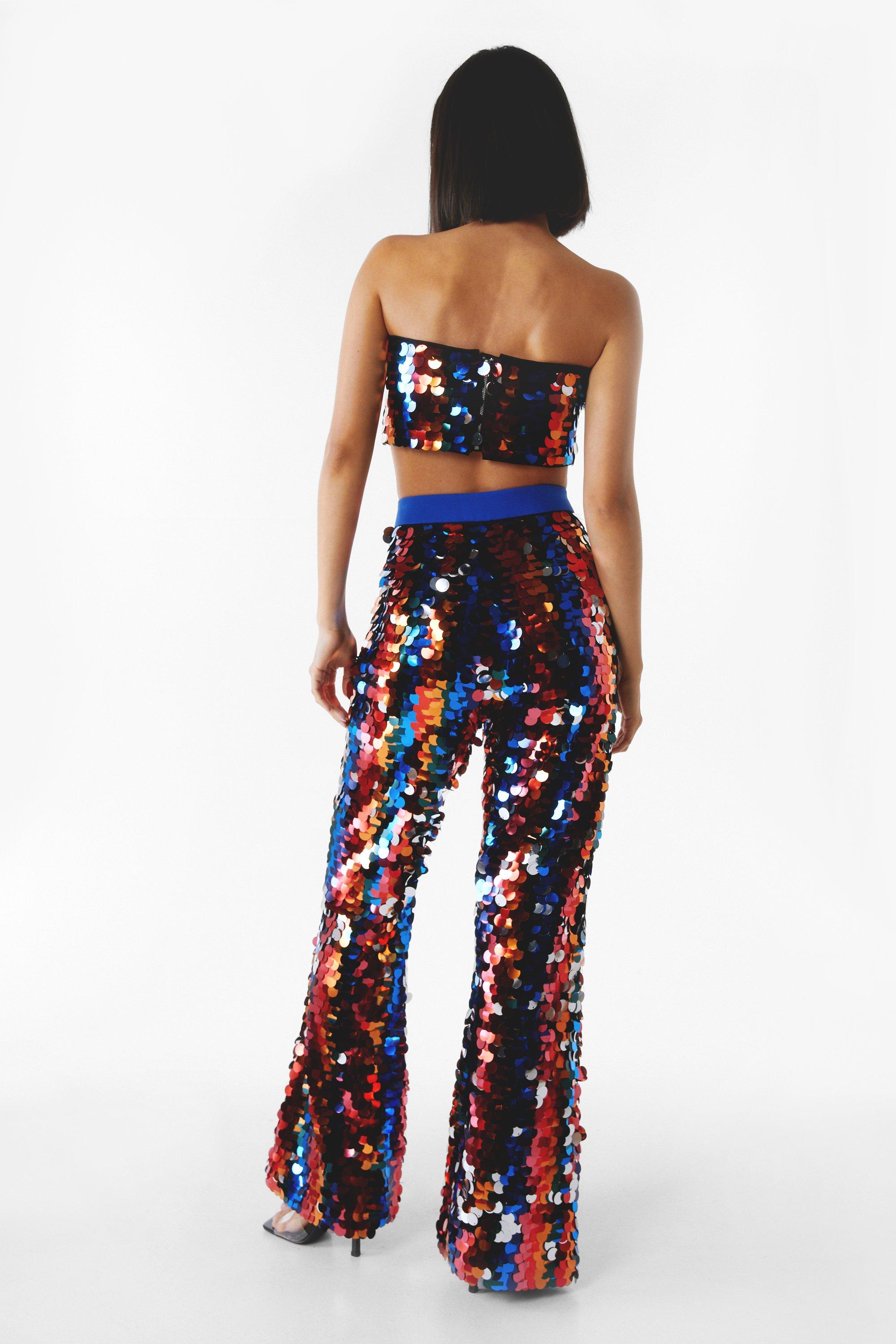 Premium Sequin Straight Leg Pants