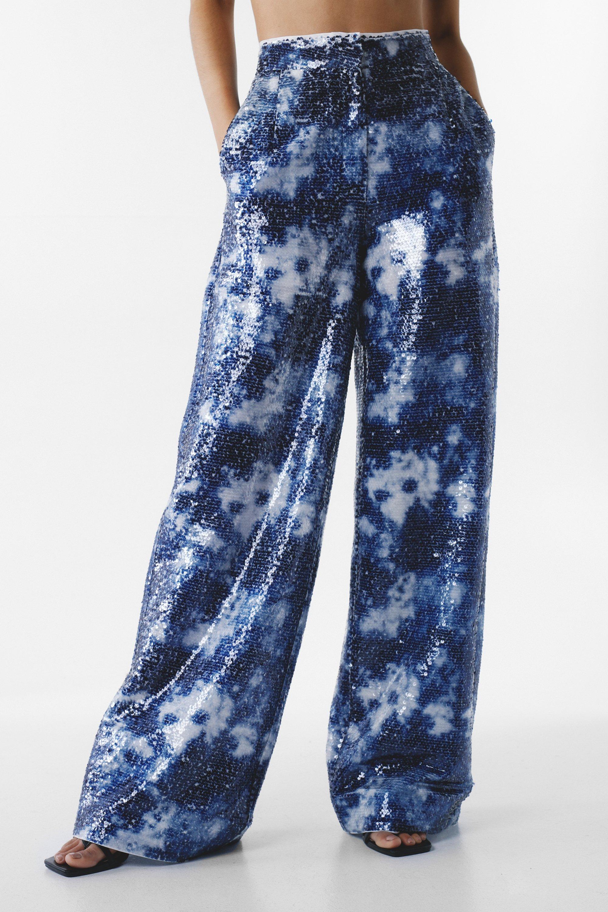 Tie dye shop wide leg trousers