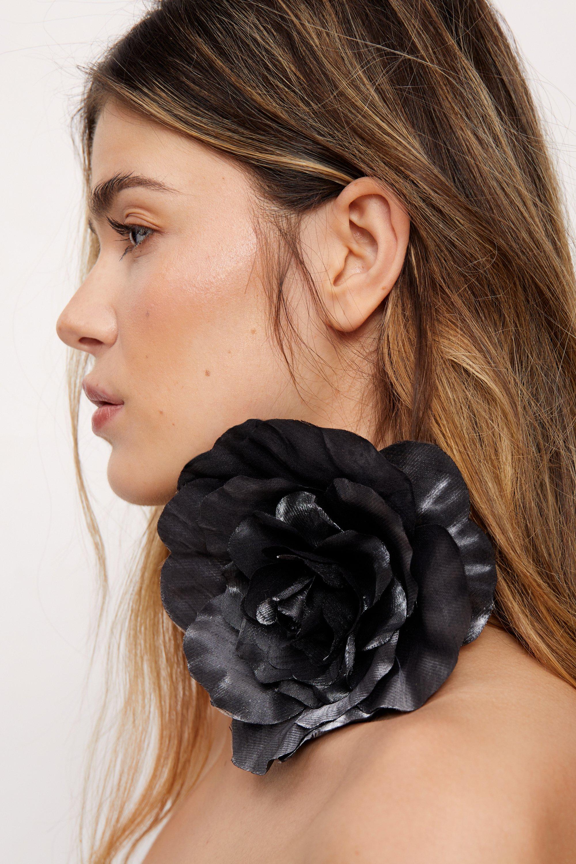 Flower Corsage Tie Neck Choker