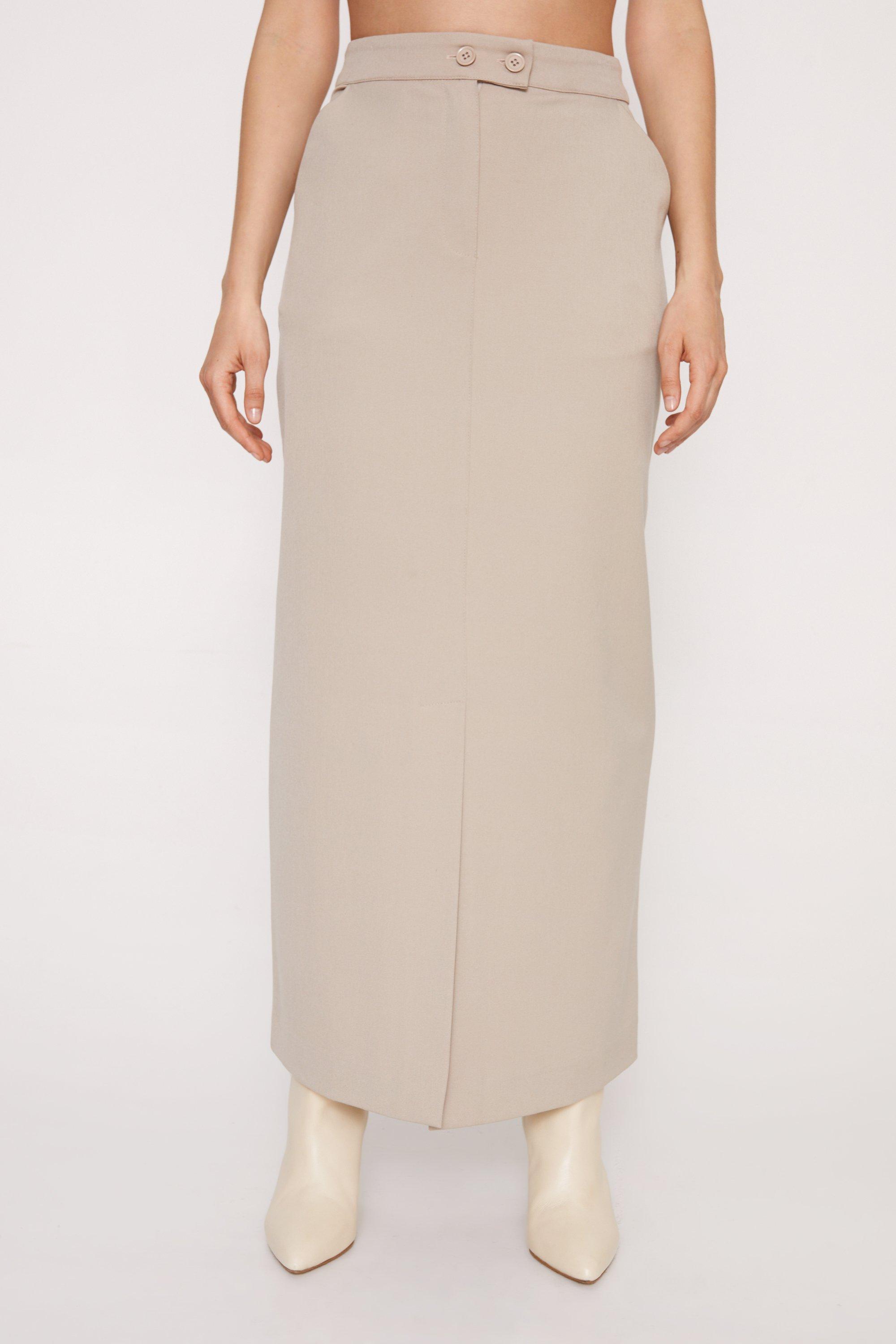 Premium Tailored Maxi Skirt | Nasty Gal