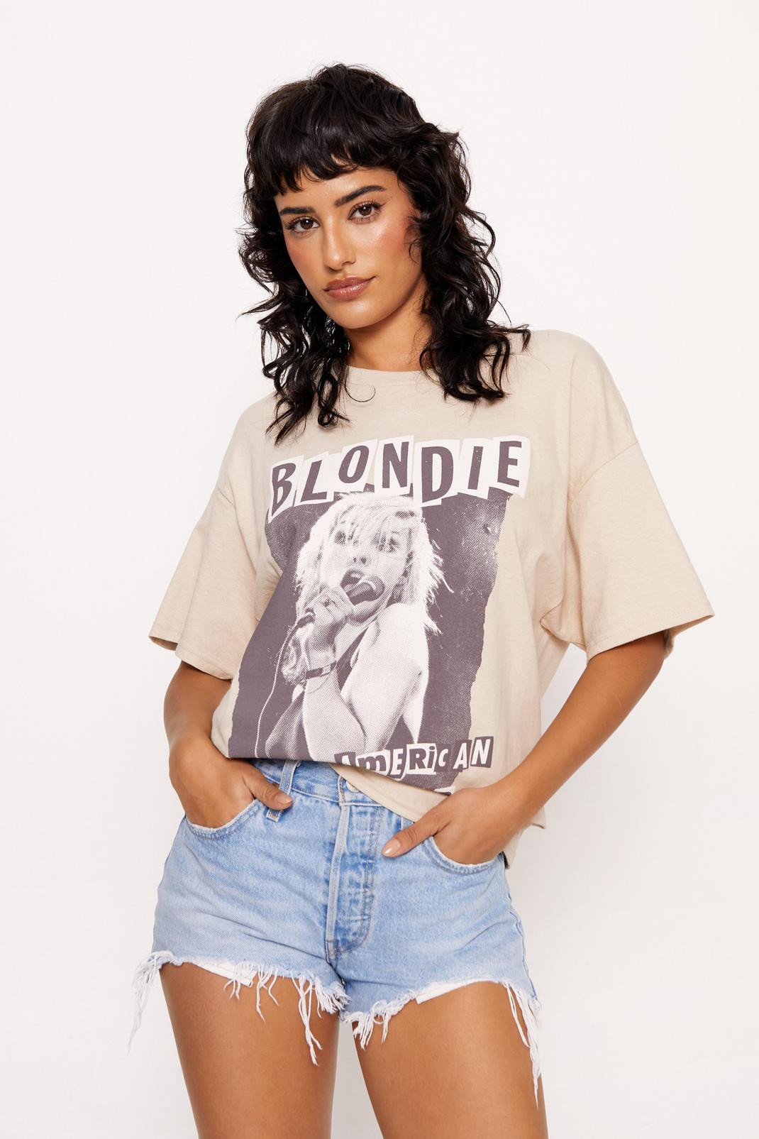 Ecru Blondie Oversized Graphic T-shirt image number 1