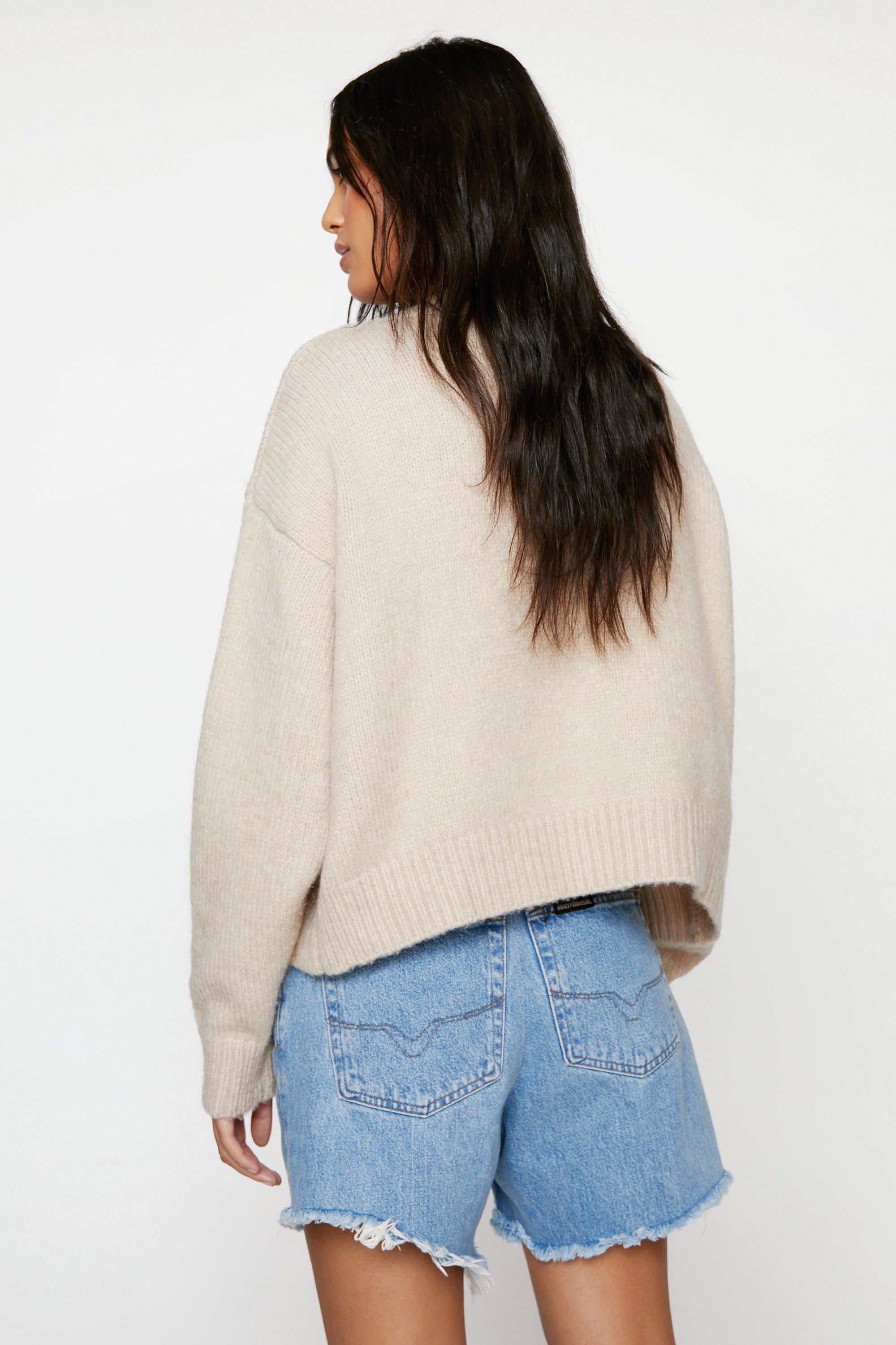 Oversized hot sale short cardigan