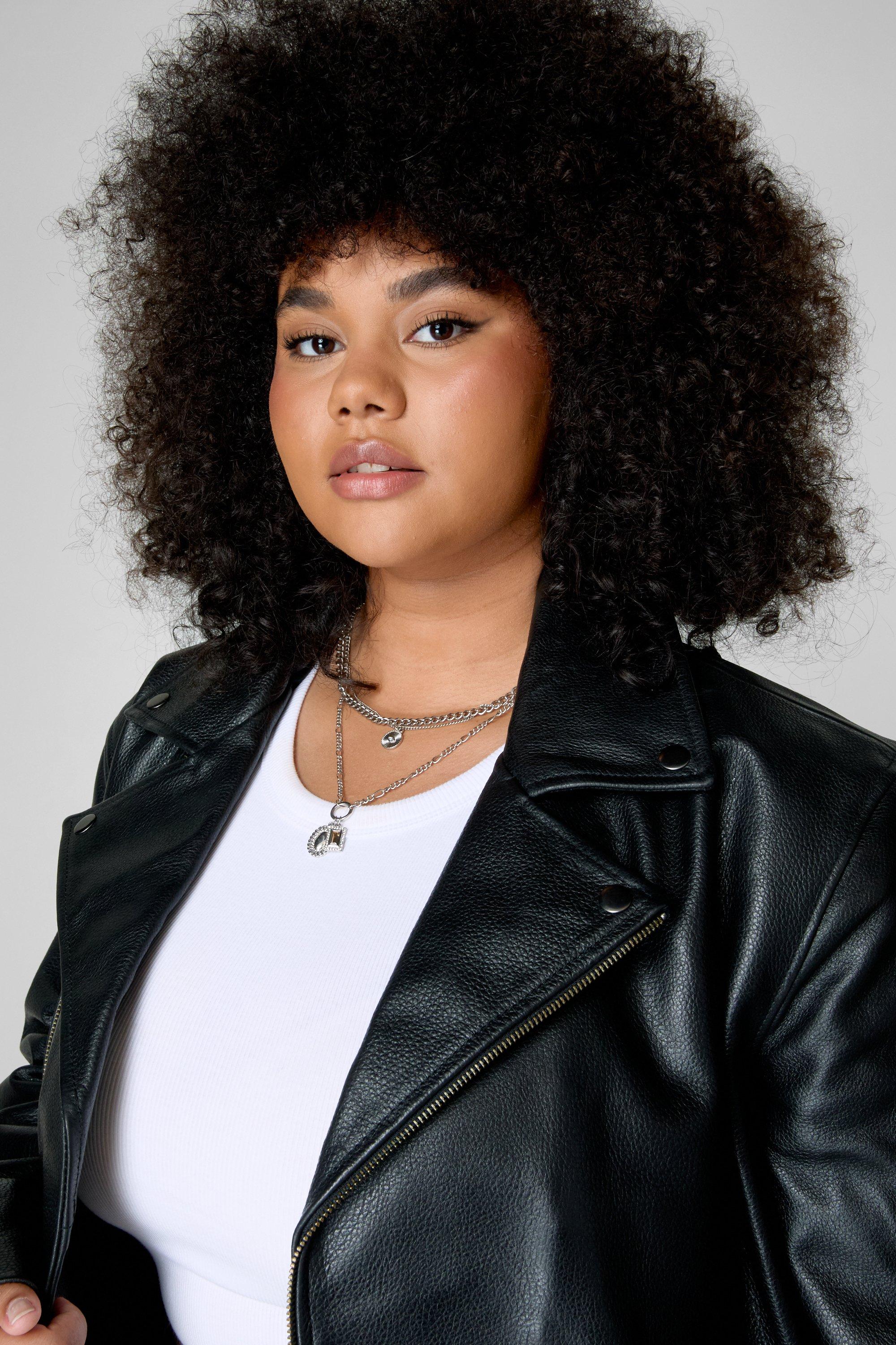 Genuine leather jacket plus size hotsell