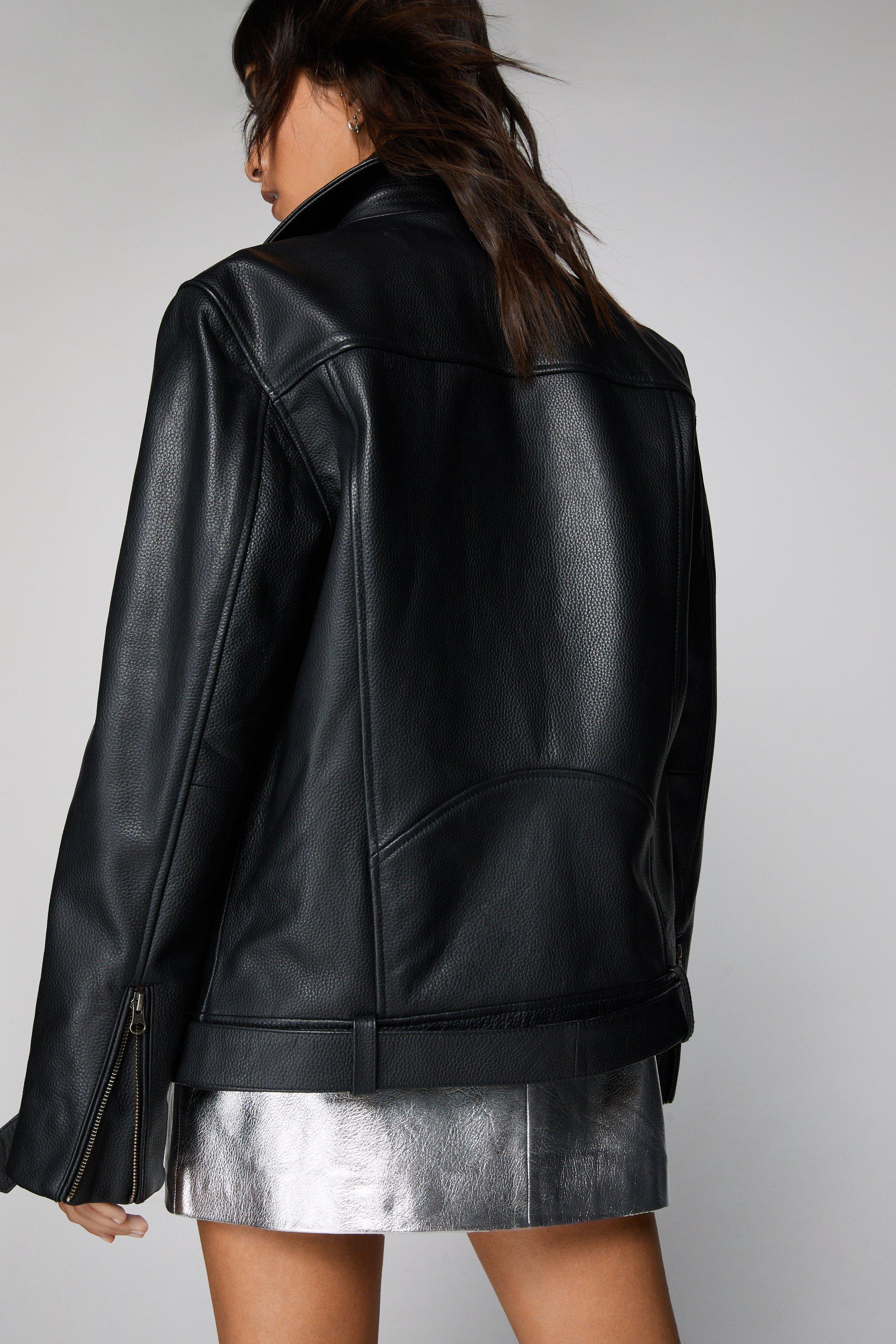 Black boyfriend hotsell biker jacket