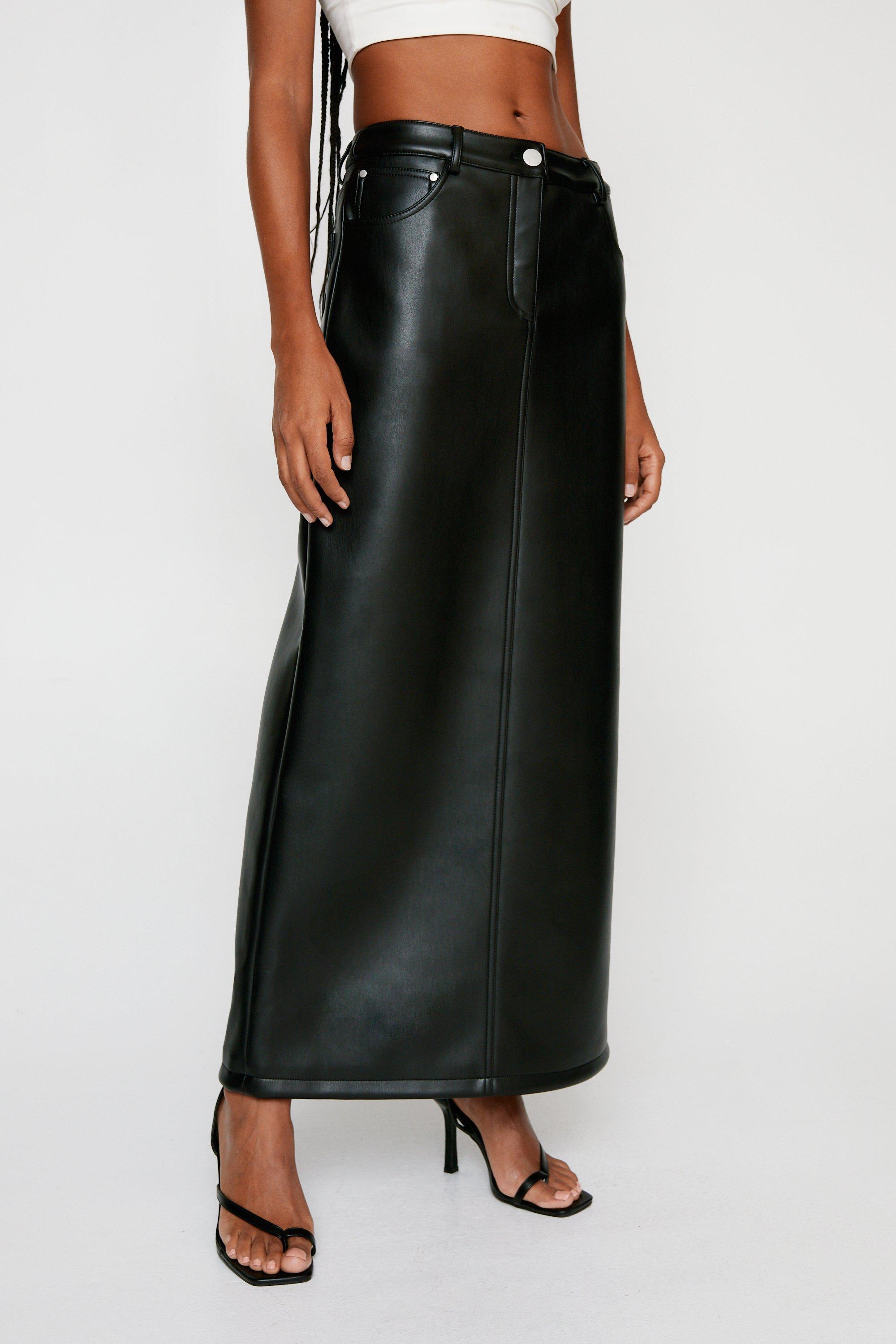 Faux leather skirt nasty gal sale