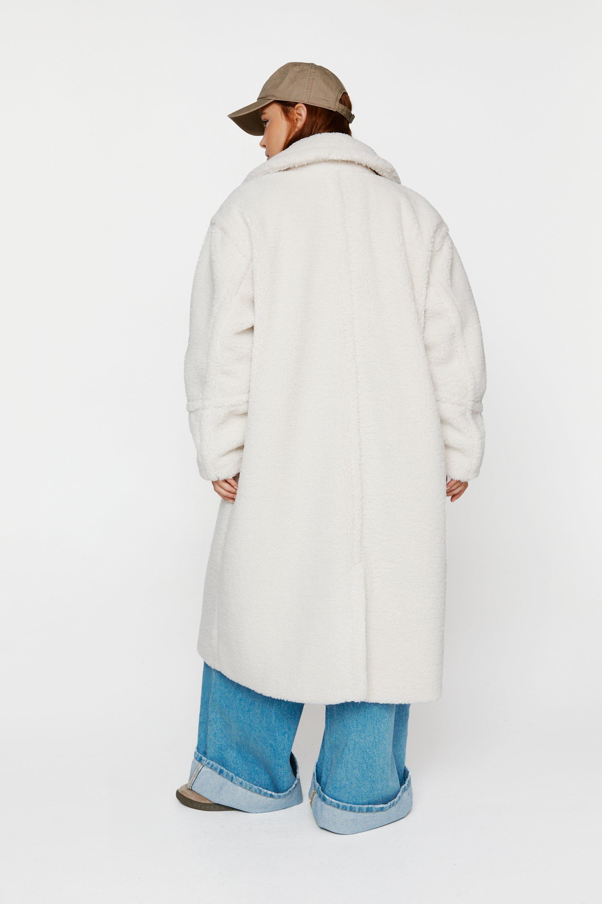 Teddy borg hot sale longline coat